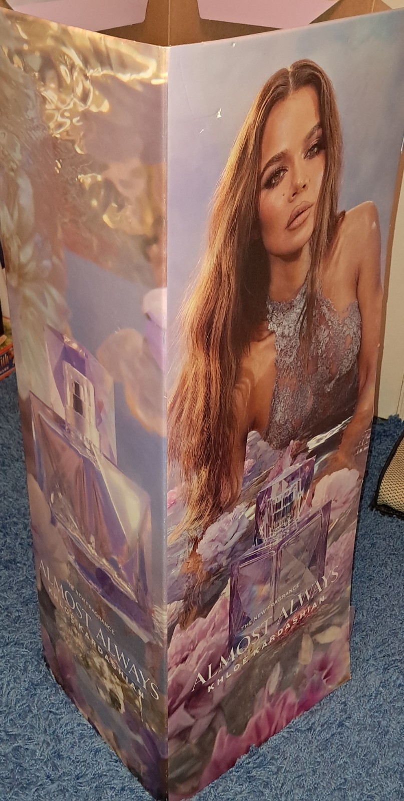 Khloe Kardashian Almost Always Perfume 3 FT PROMO DISPLAY STANDEE Ulta Beauty