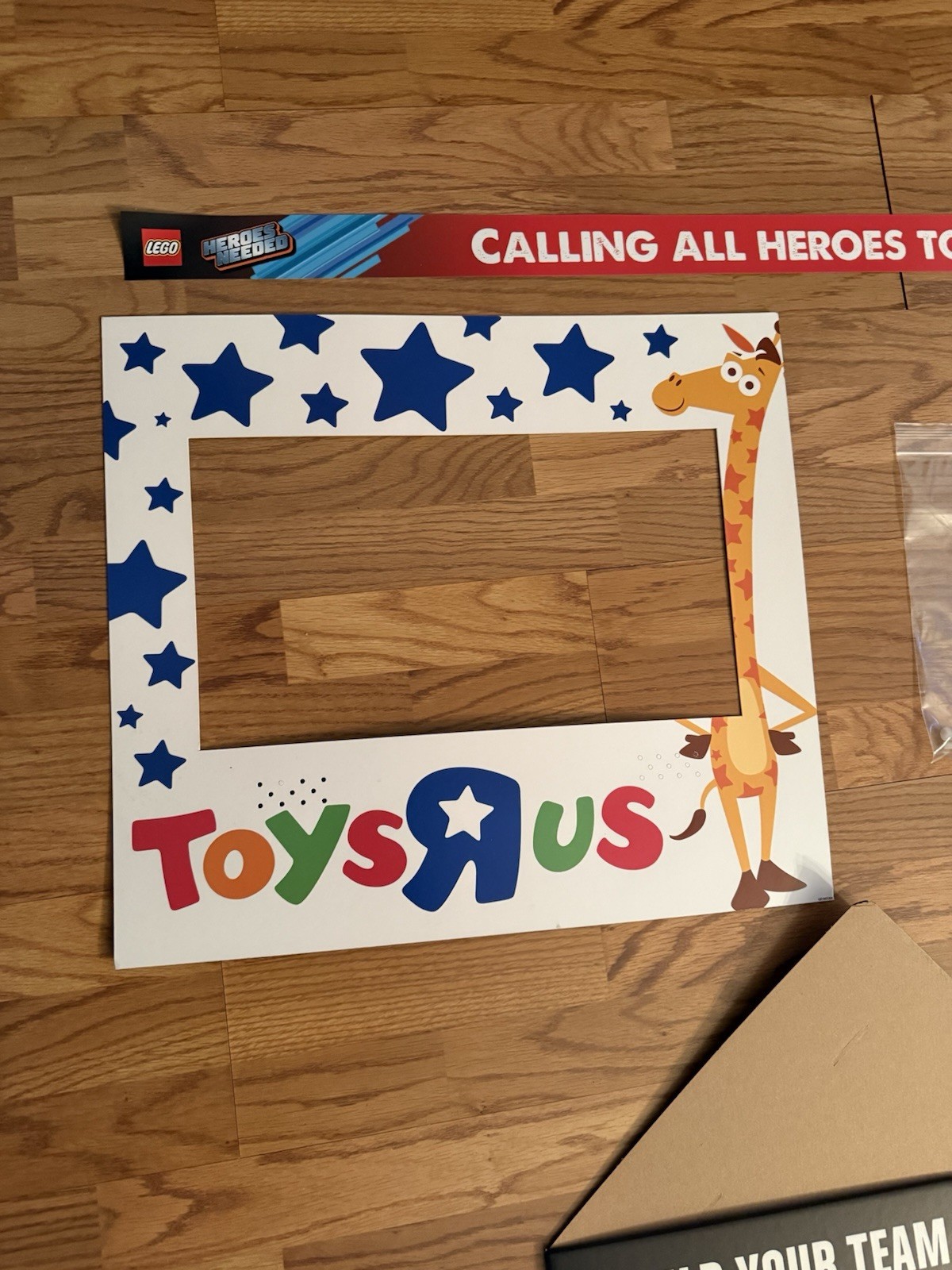 LEGO Heroes Needed Toys R Us Endcap Sign Kit