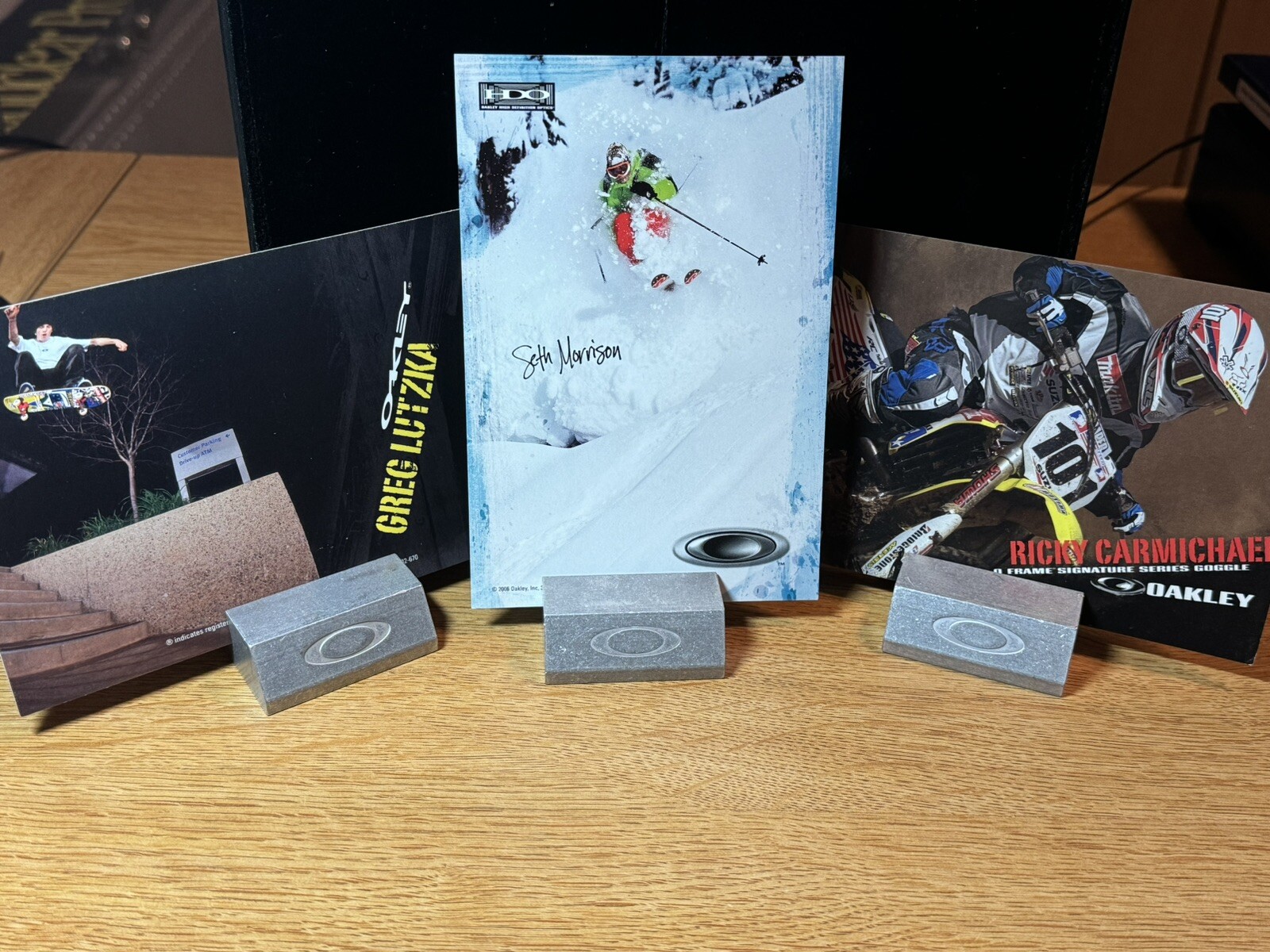Oakley X-Metal Display Stand Advertising Card Coin Holder **Read Description**