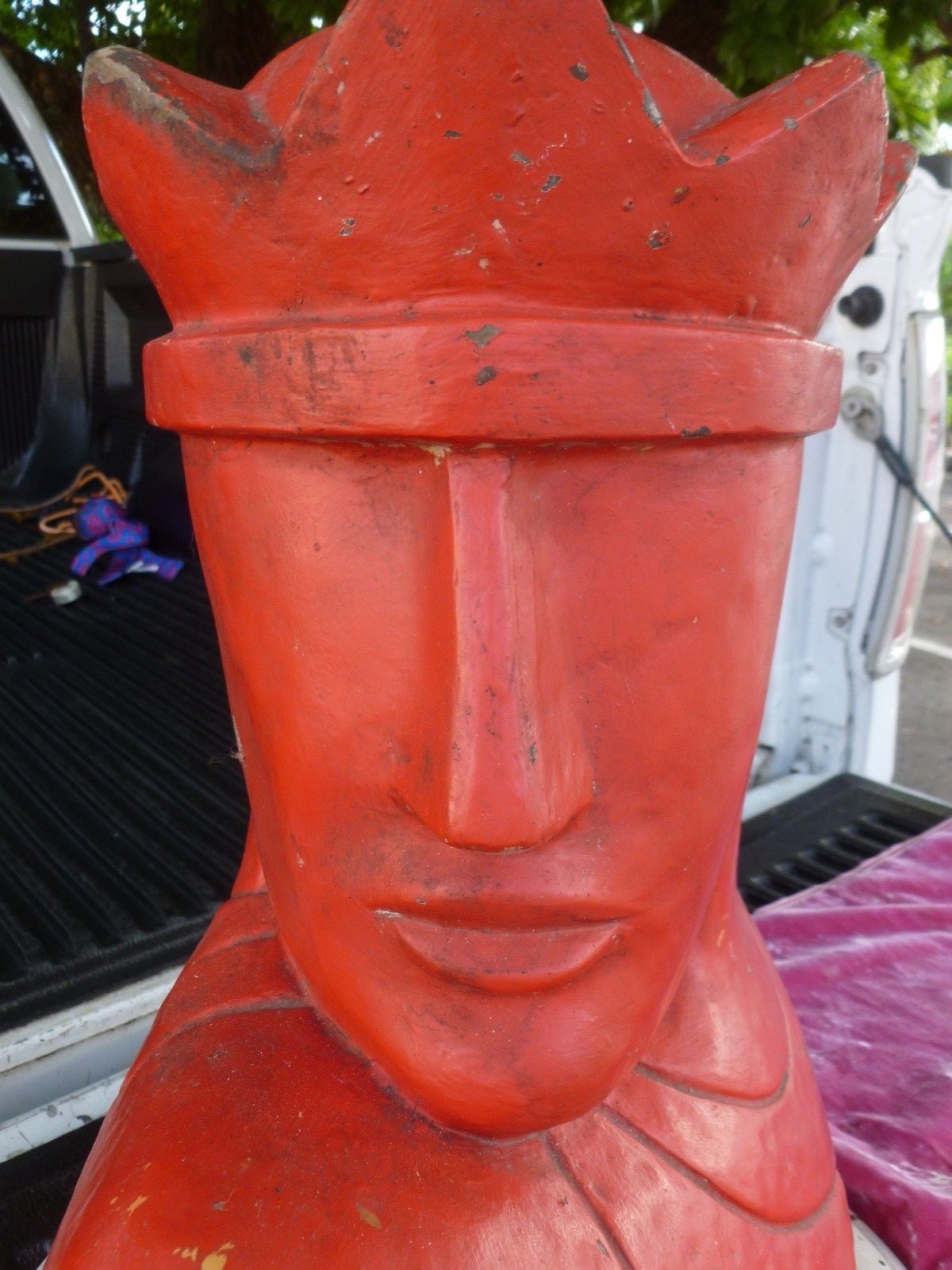 RARE LARGE OVERSIZED LARGE ART DECO STYLE CHESS PIECE KNIGHT ADVERTISING DISPLAY