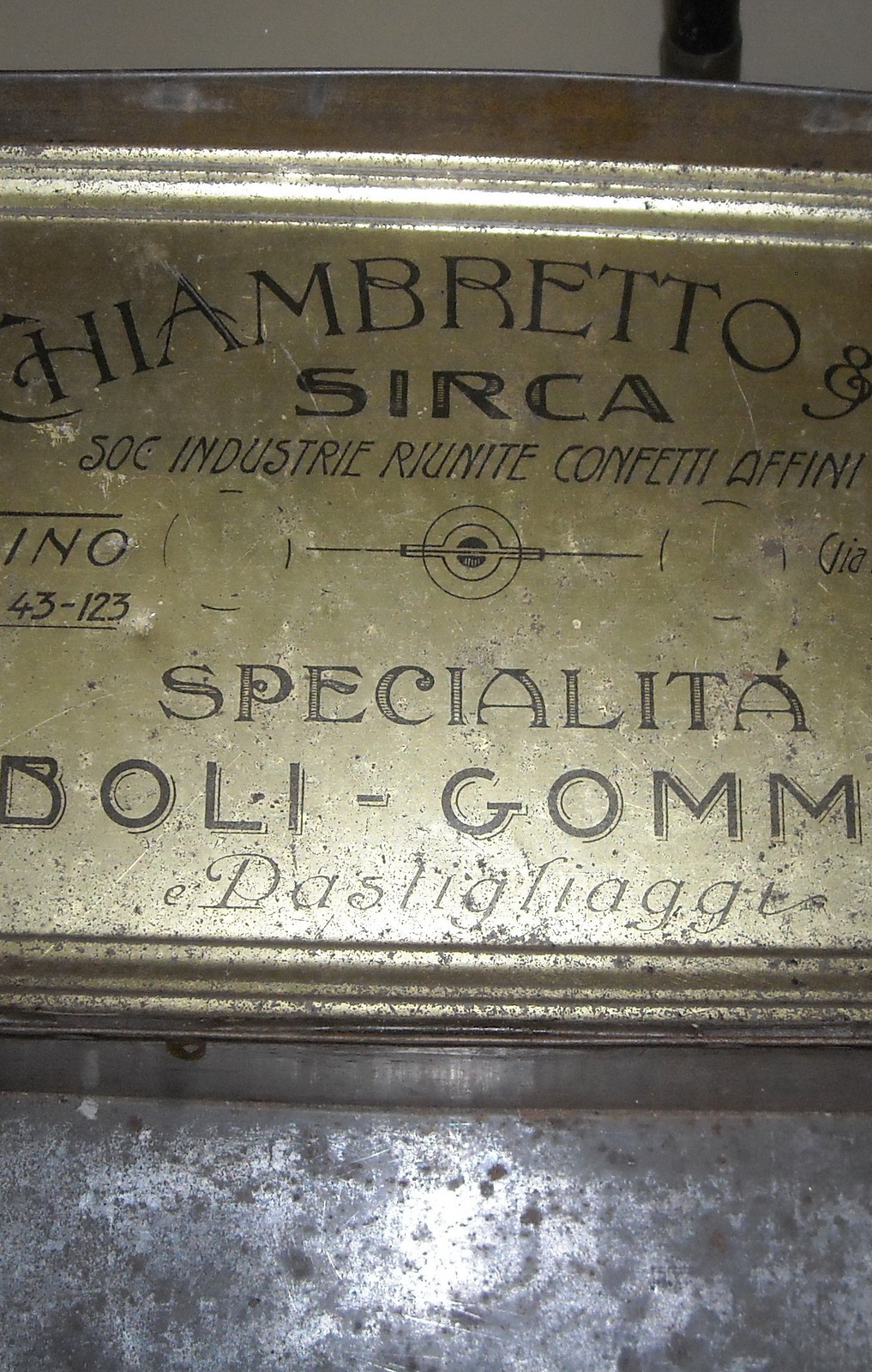TURIN_SIRCA_CHIAMBRETTO_DOLCIARIA_CONFECTIONERY_PILLS_TYRES_ADVERTISING