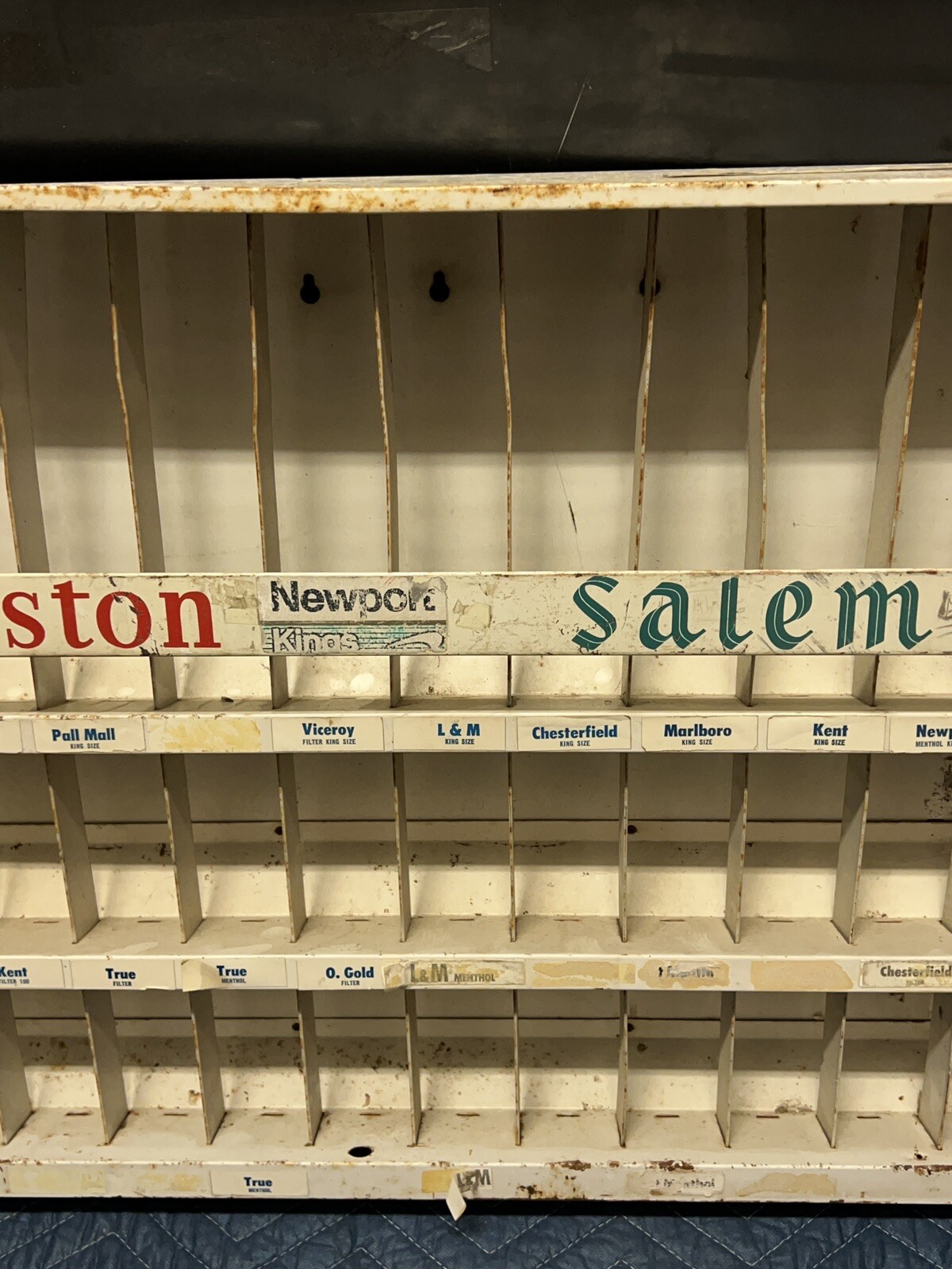 Vintage Camel Winston Salem Metal Gas Station Cigarette Sales Dispenser Display