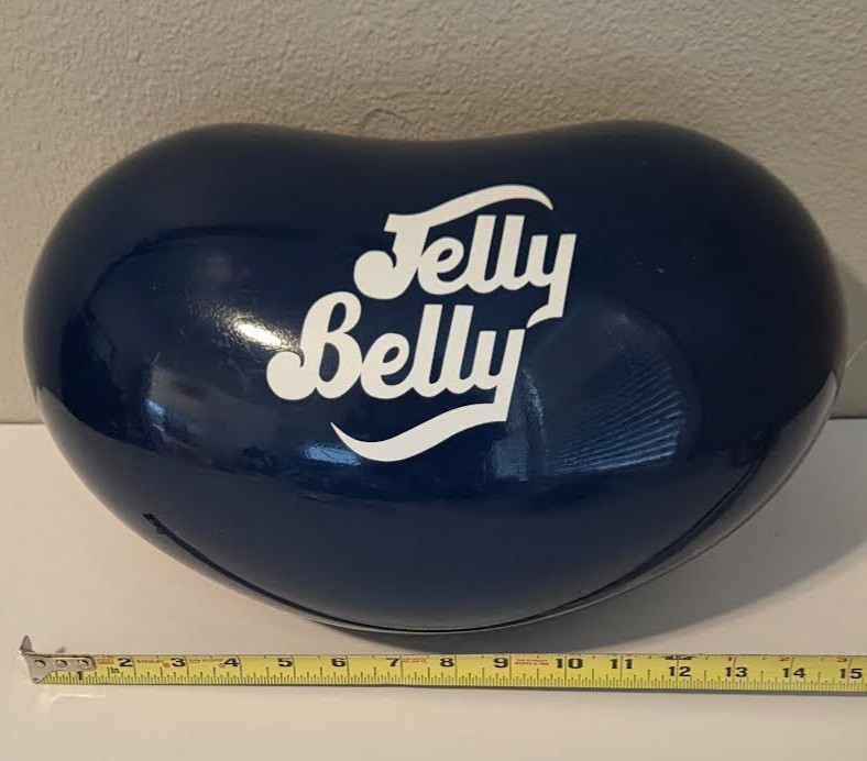 Jelly Belly 3D Hanging Display Store Advertising 15x9x9 Navy Blue Jellybean