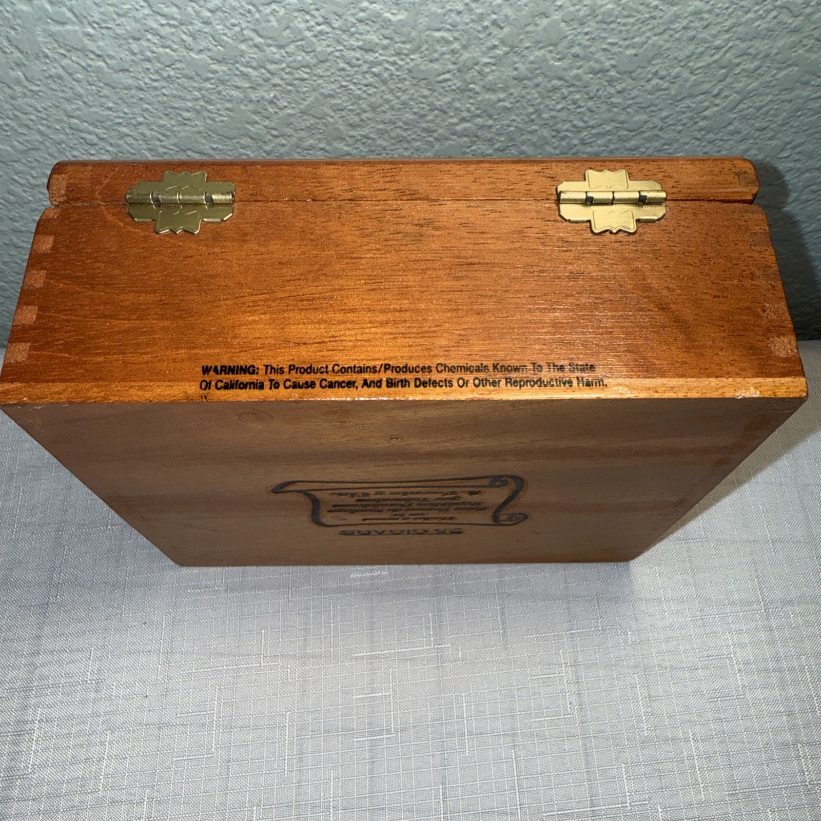 VTG Cigar Box Arturo Fuente Wooden Empty Cigar Box Cuban Corona