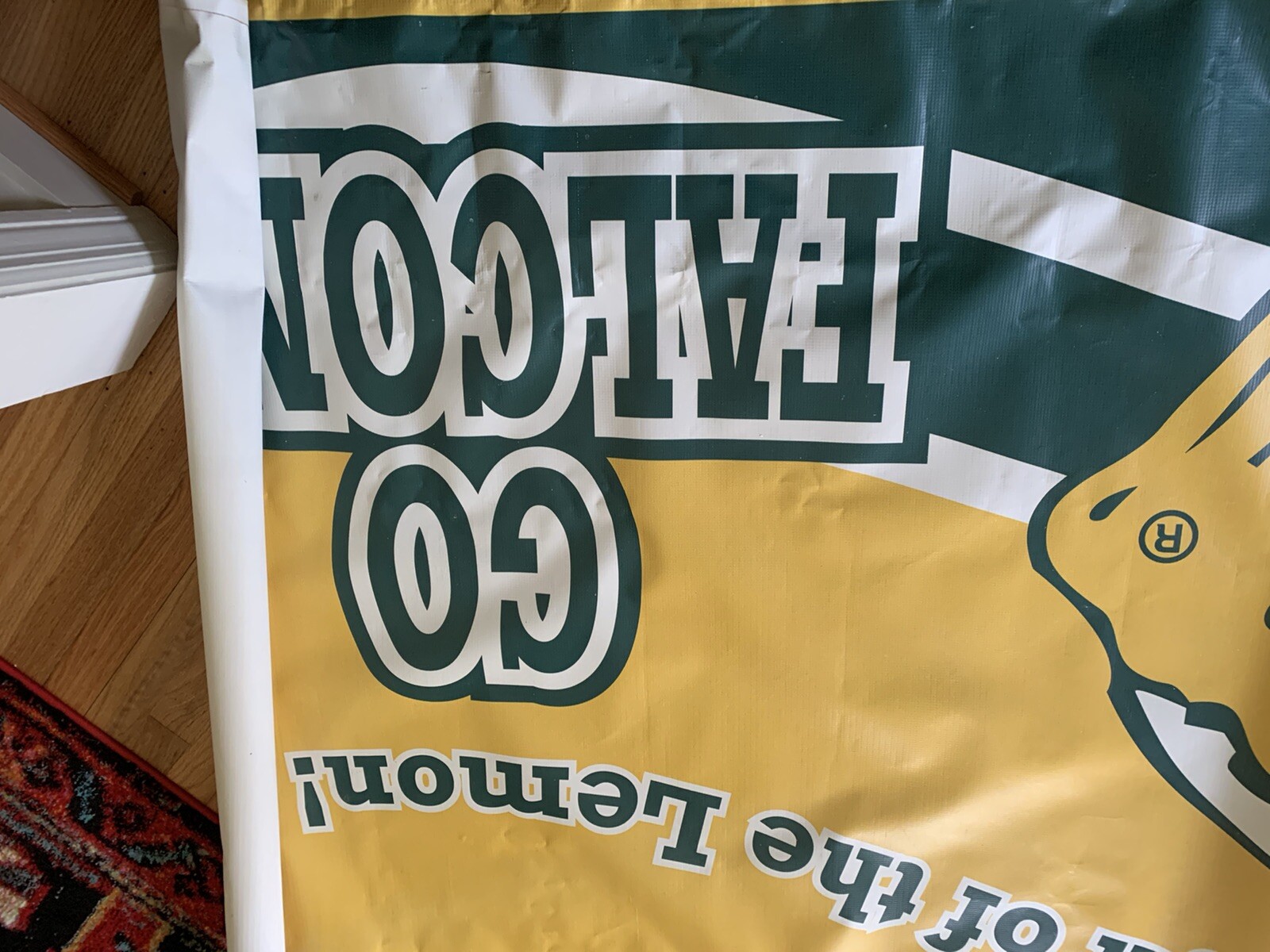 Collectible Huge Vinyl Sign Banner – Del’s Home of the Lemon 4’x8′
