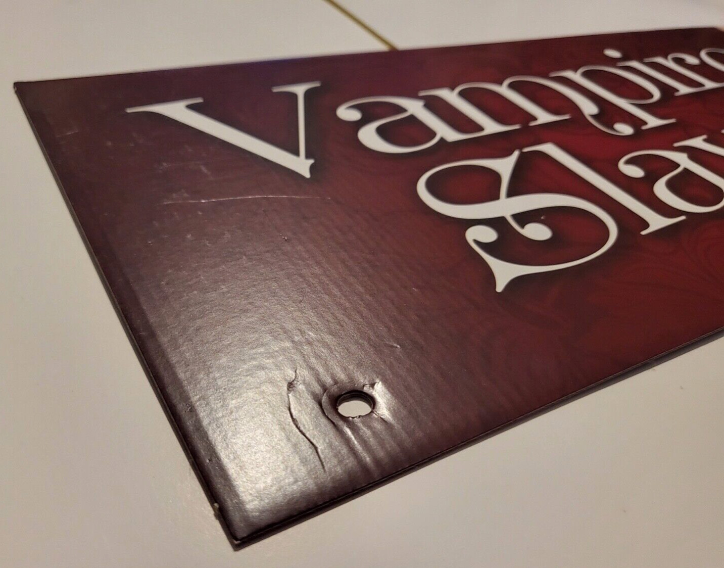 SPIRIT HALLOWEEN Cardboard End Cap Display Sign VAMPIRE SLAYERS 2020