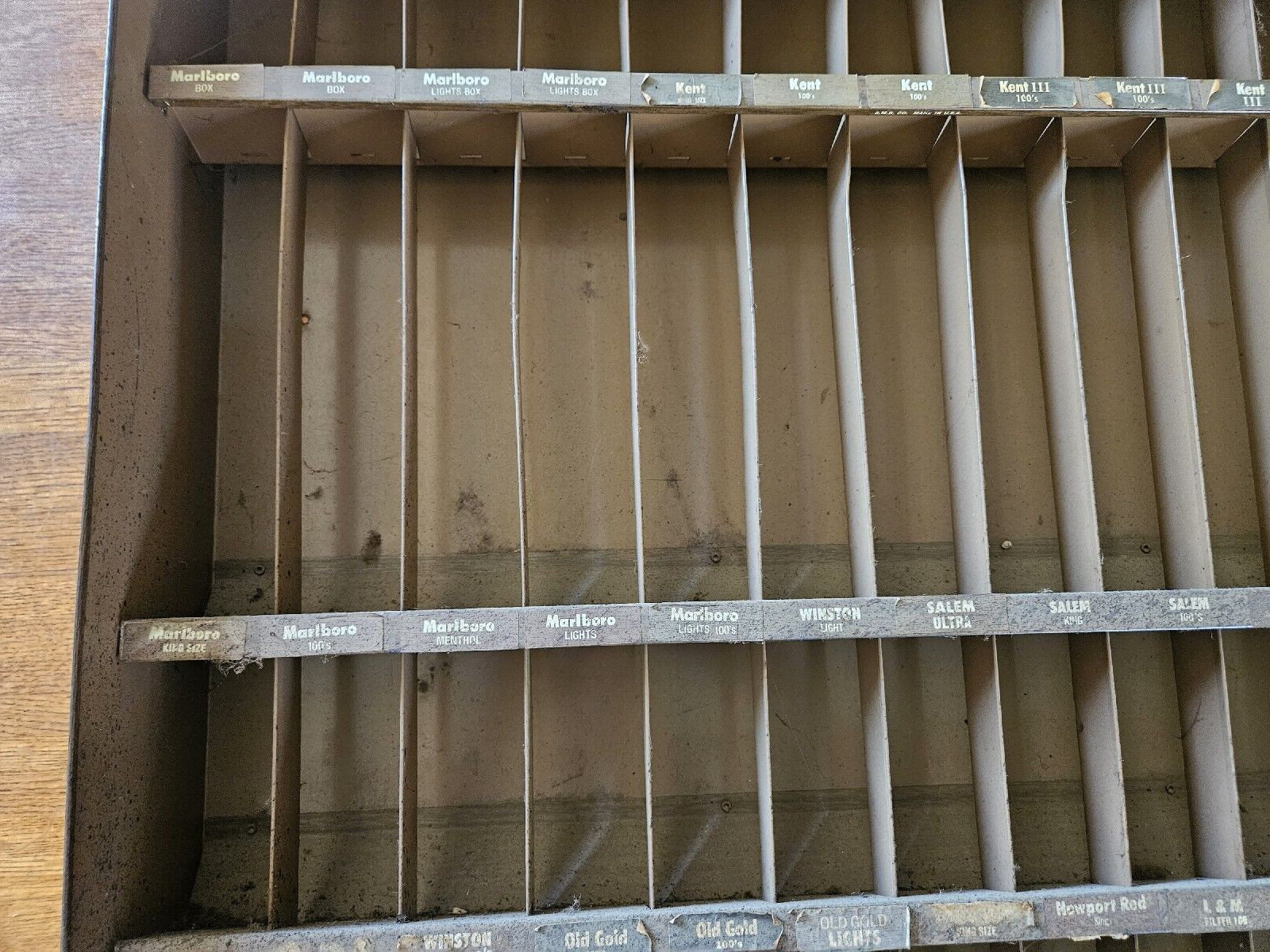 Vintage Metal Cigarette Store Display Sales Rack Case – Winston, Salem, Camel