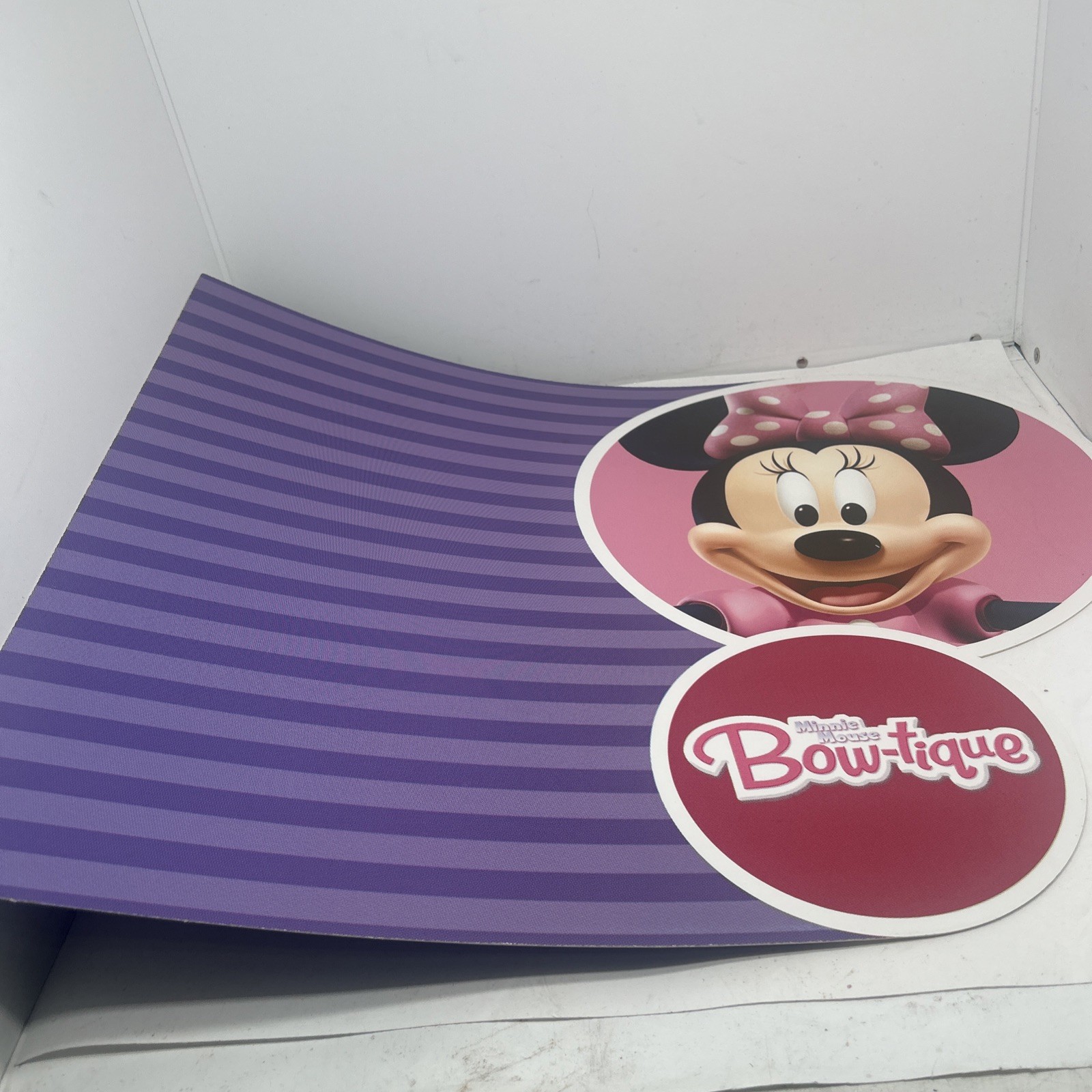 Party City In-Store Minnie Mouse Sign 23″ x 18.5″ x 2mm Display W Hanger DWBO