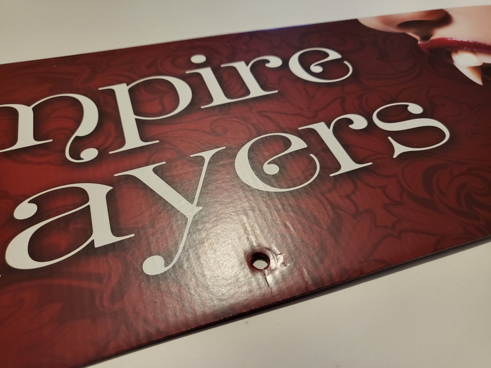 SPIRIT HALLOWEEN Cardboard End Cap Display Sign VAMPIRE SLAYERS 2020