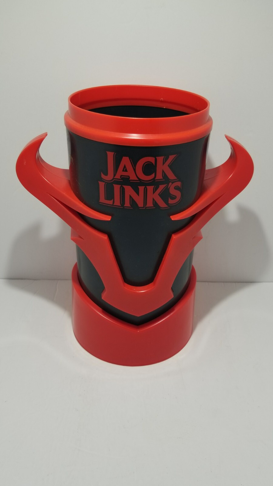 Jack Links Store Display Mug Cup Red & Black Bull Horns NEW