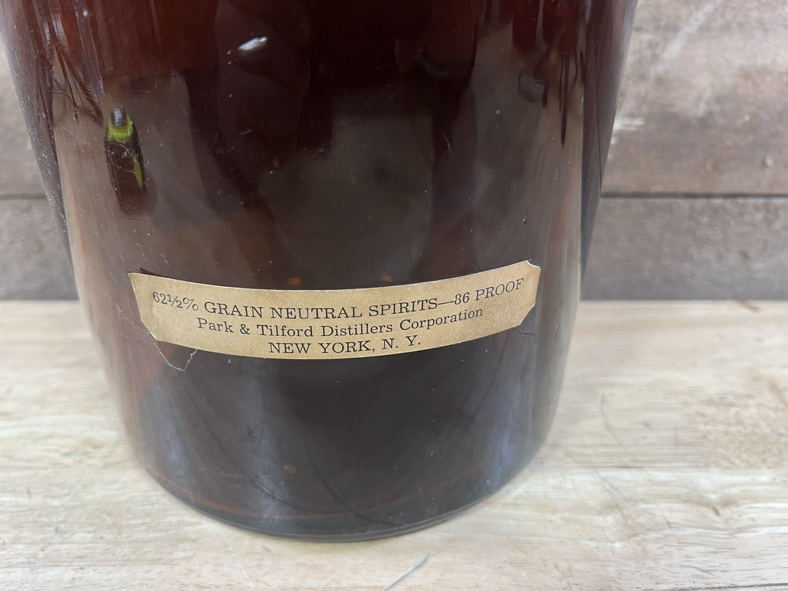 Antique Park & Tilford Reserve Whiskey Advertising Glass Display Bottle