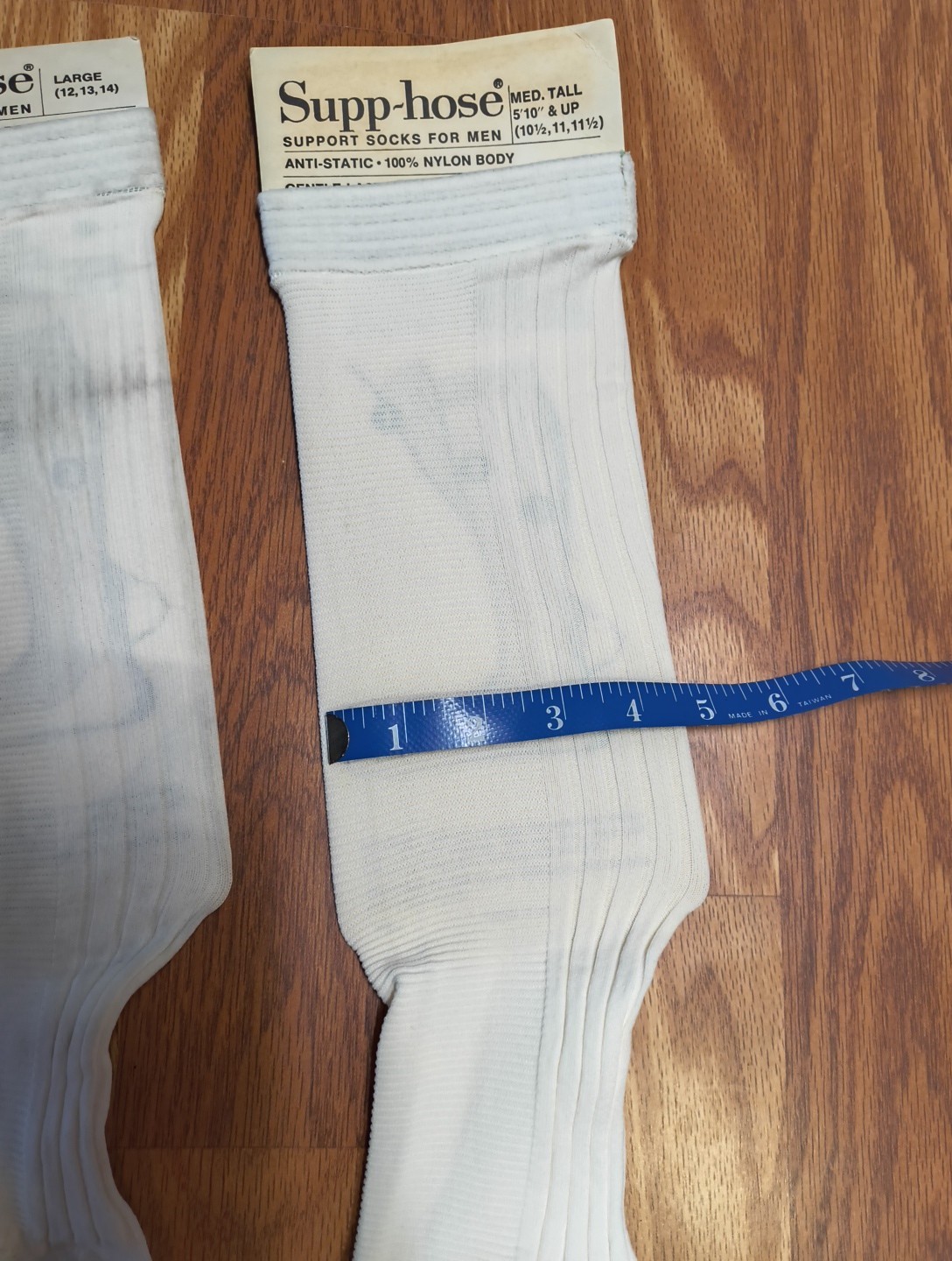 Vtg Salesman Sample Counter Display Supp-Hose Men Support Socks Store Advertise
