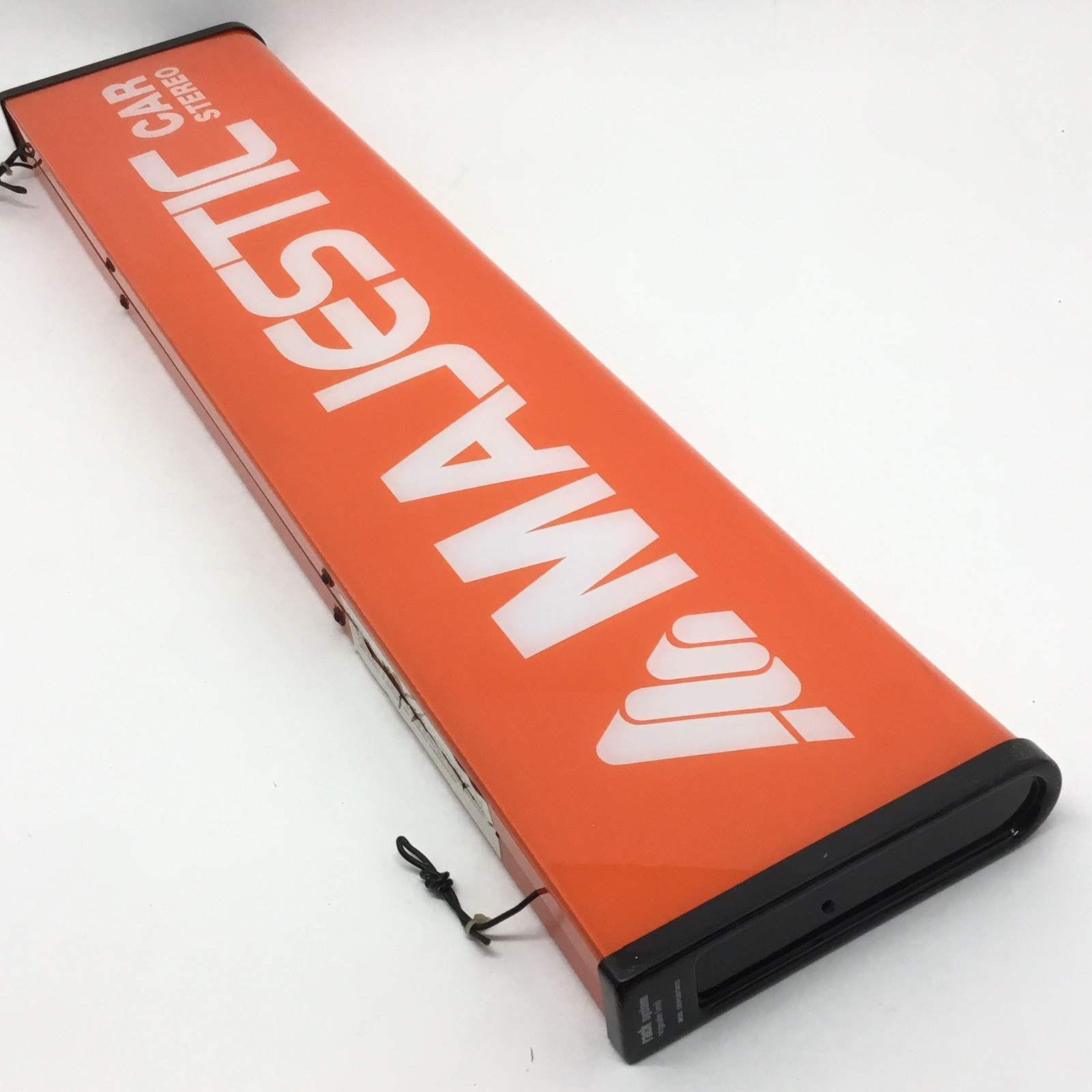 RACK SYSTEM MI ’80s – VINTAGE MAJESTIC CAR STEREO TWO-SIDED LIGHT SIGN XL