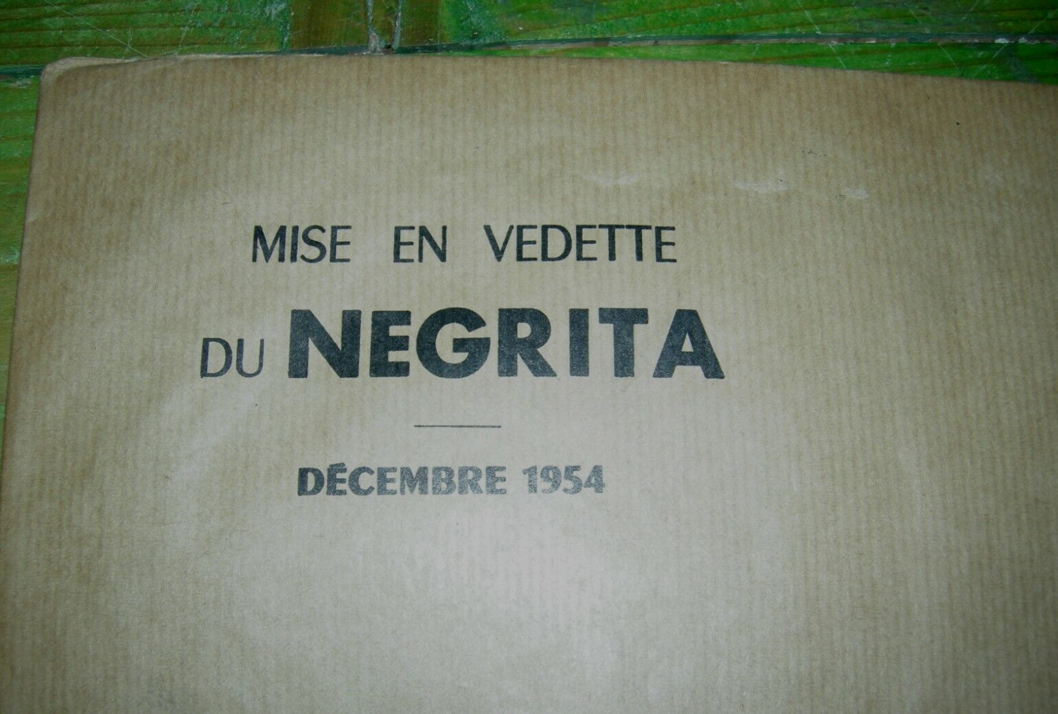 NEGRITA – VOTRE RUM – ADVERTISING IN ENVELOPE – FRANCE 1954 – NEVER USED