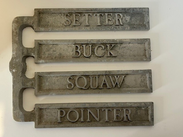 Vintage Aluminum Nameplate Restroom Sign UNCUT – UNIQUE NAMES –
