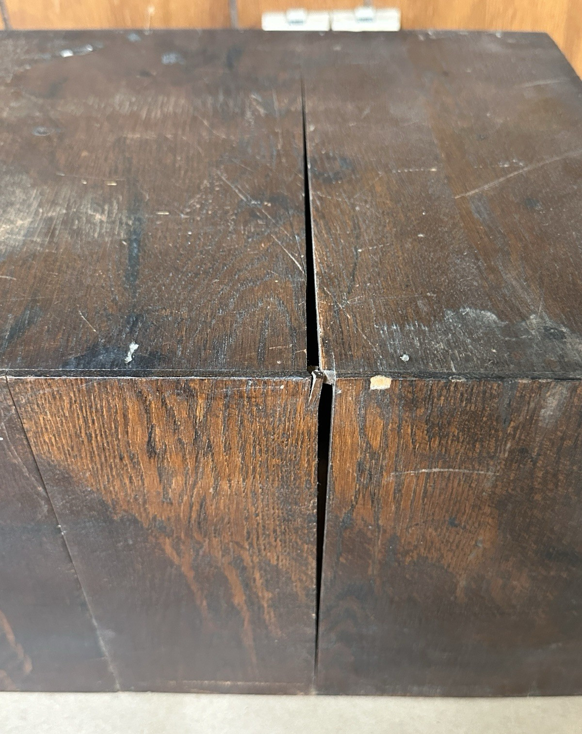 OBO Rare VTG John Leslie Paper Company Minneapolis MN Oak Wood Drawer