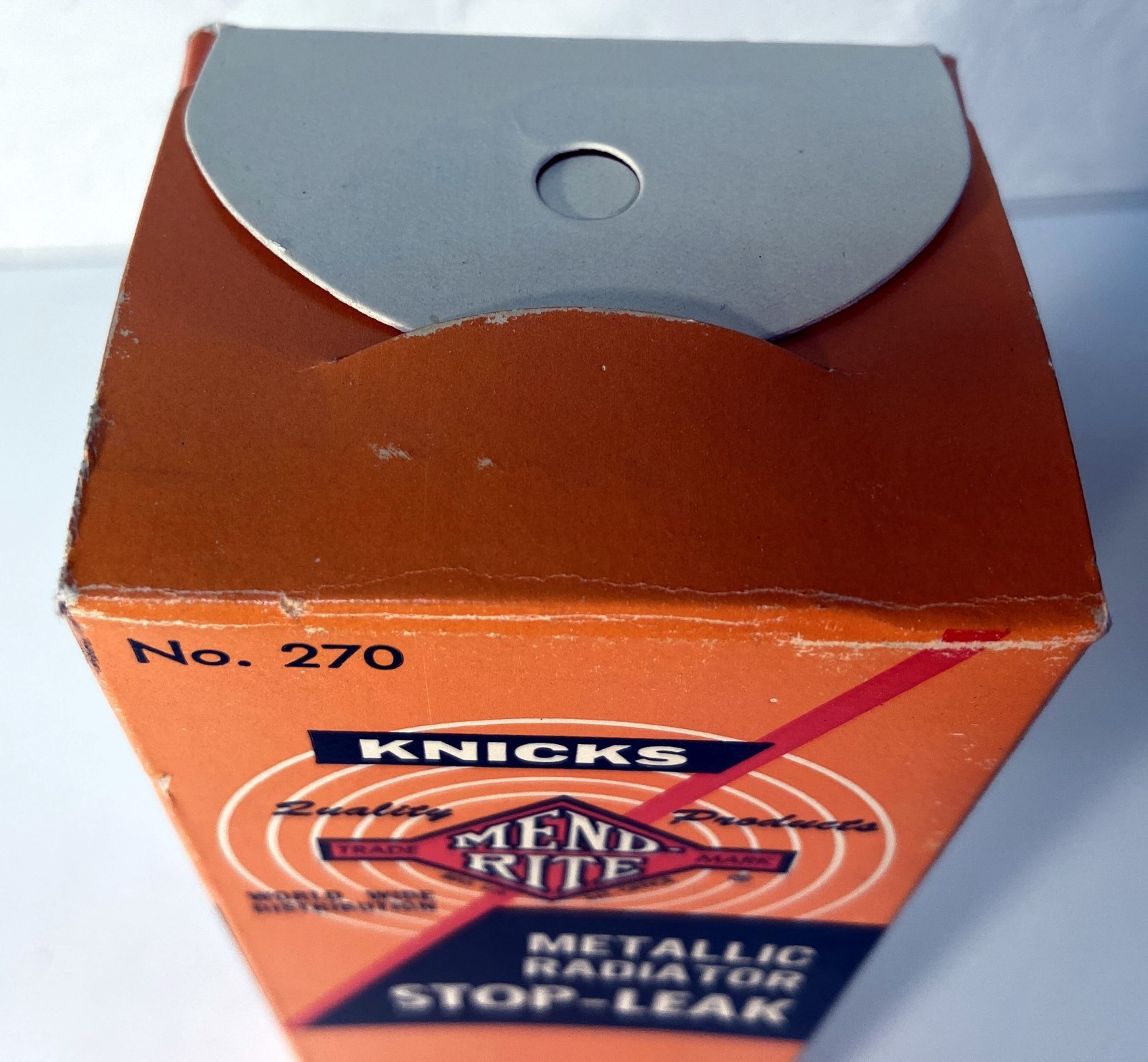 Vintage Knicks Mend Rite Metallic Radiator Stop-Leak Seals NEW NOS display FULL