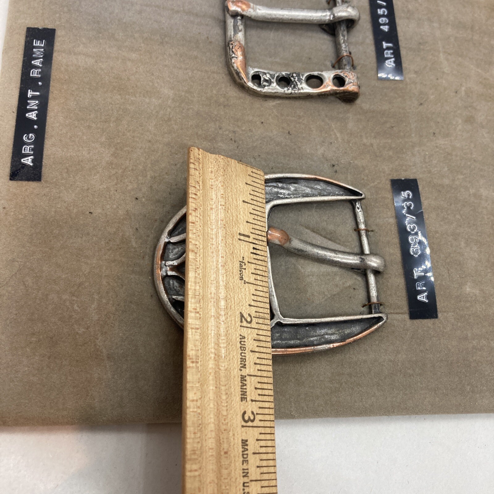 Vintage Made In Italy Designers Belt Buckle Salesman Sample Store Display RARE