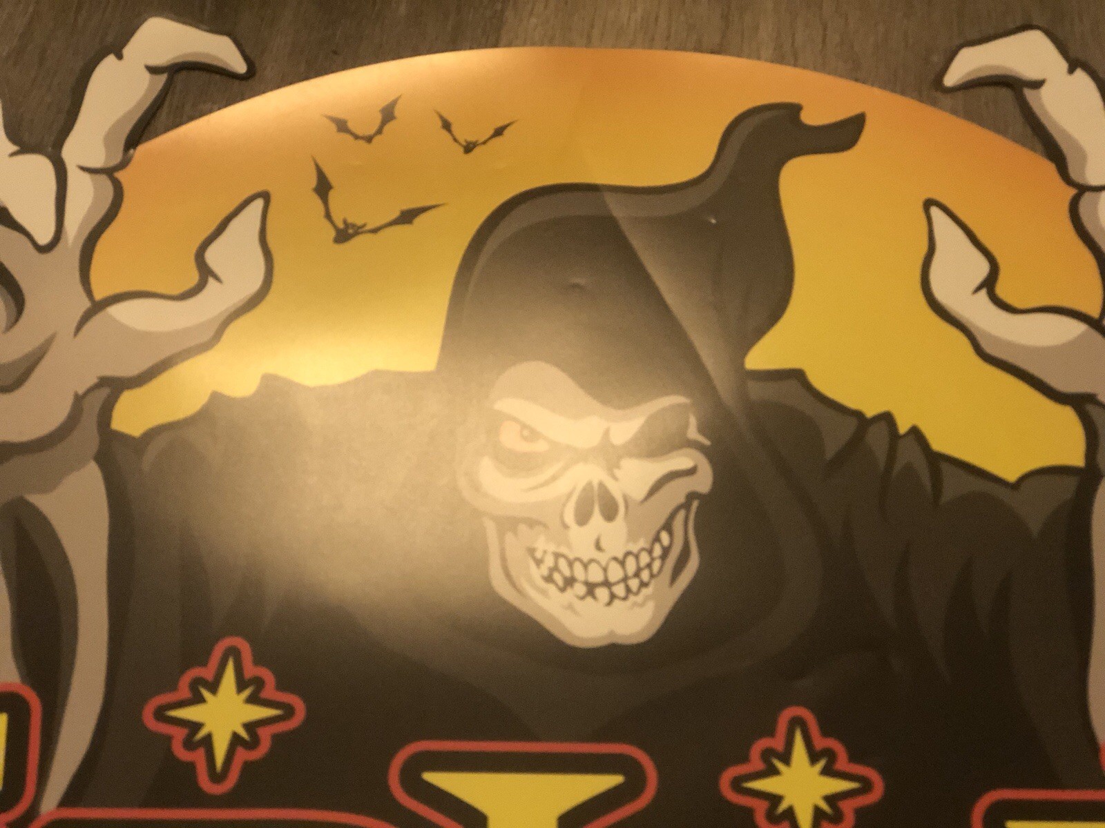 Spirit Halloween Jack The Reaper Mascot Window Door Cling 24×24 Double Sided ISE
