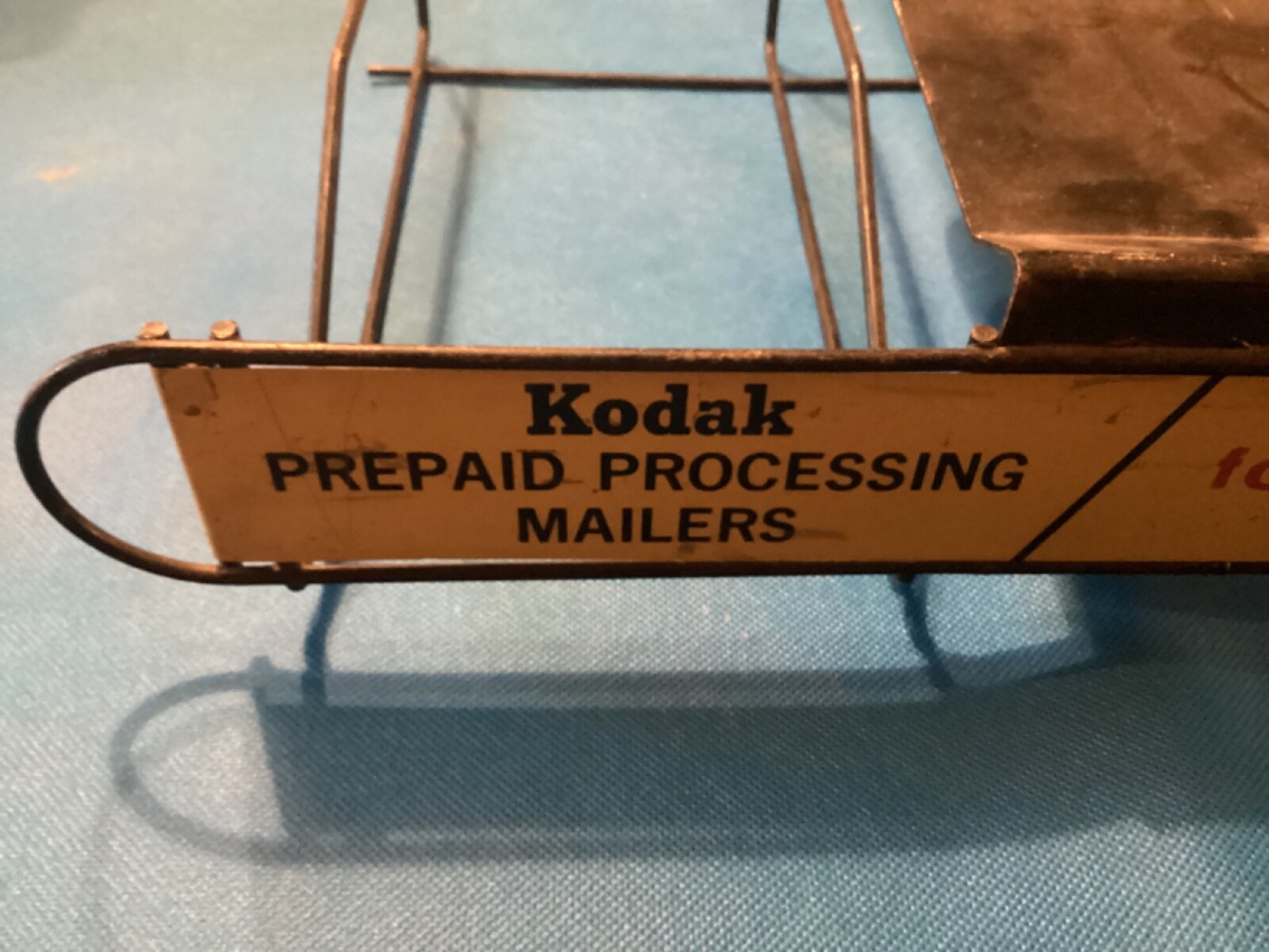Vintage Kodak metal Advertising Mailer Rack