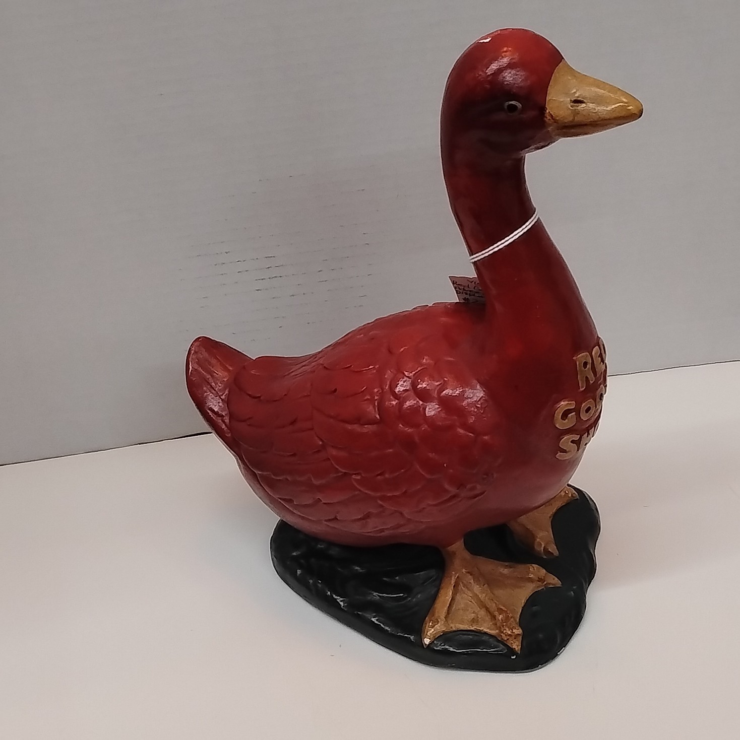 Red Goose Shoes 1960s Store Display Advertising Goose Figure Red/Black/Tan