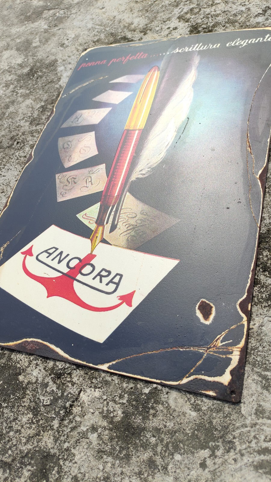 Ancora Lusso Vintage advertising Sign