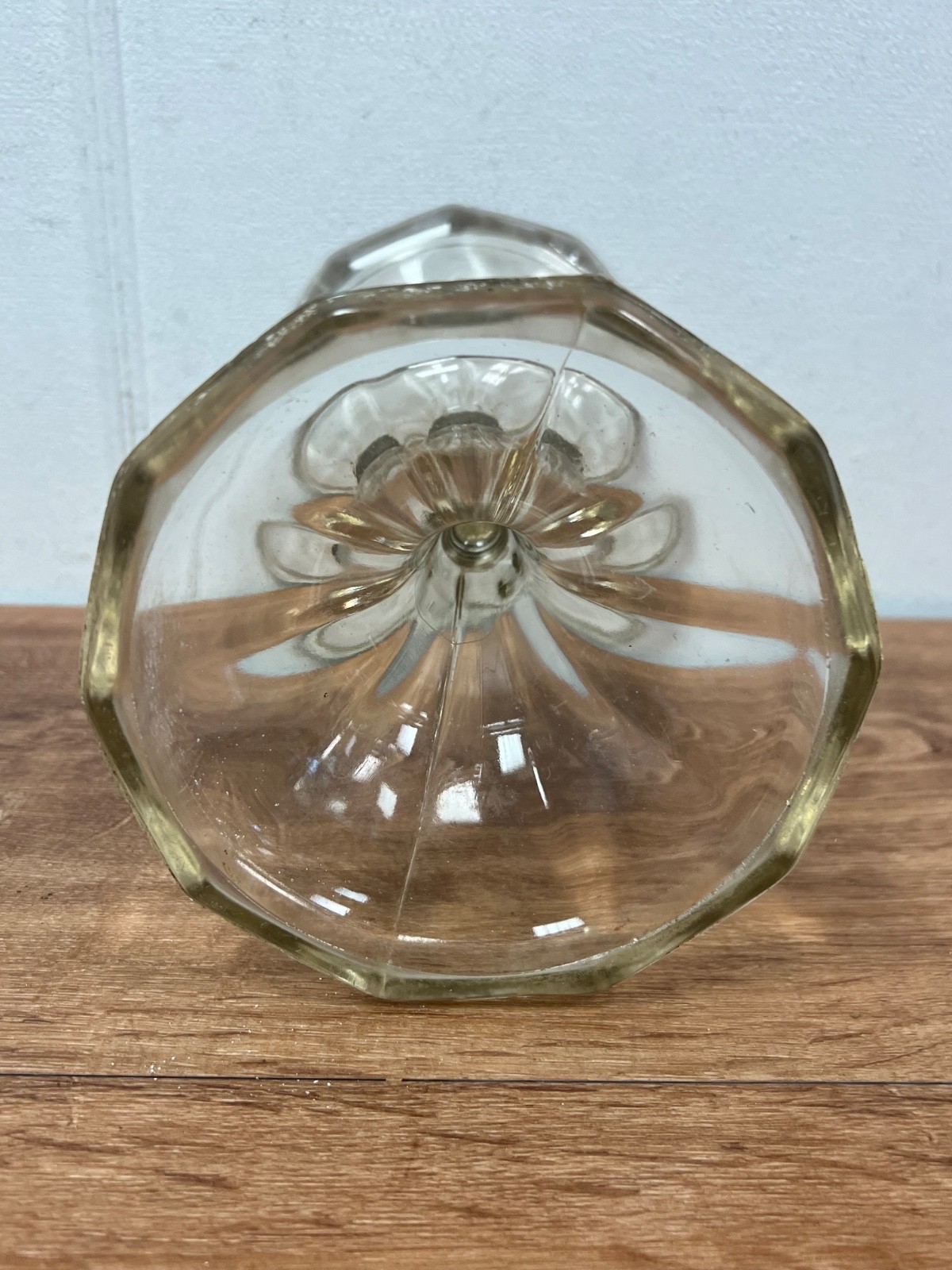 Clear Glass Drugstore Shelf Riser 8.5″ Antique/Vintage