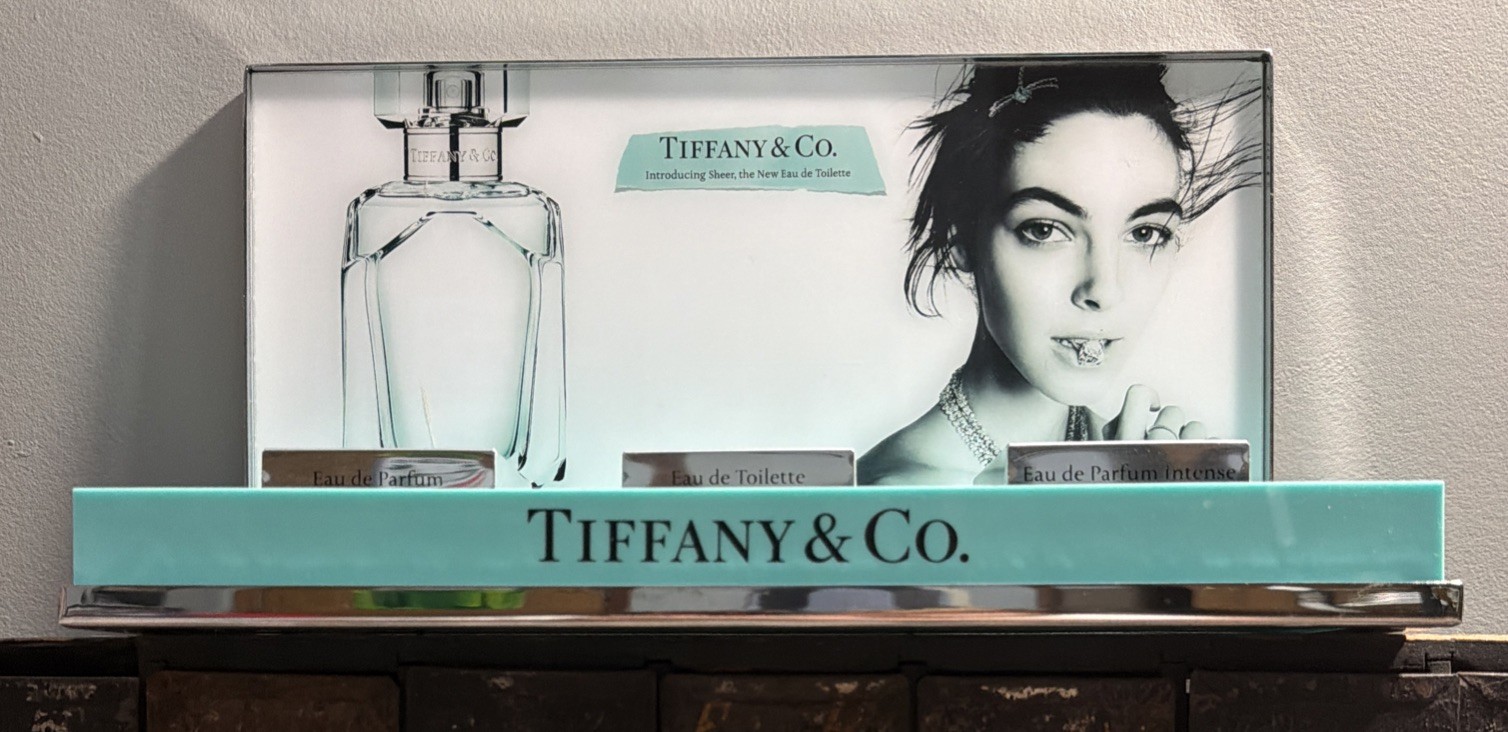 Tiffany & Co. Sheer Parfum Fragrance Store Display 14” x 8” x 6” RARE