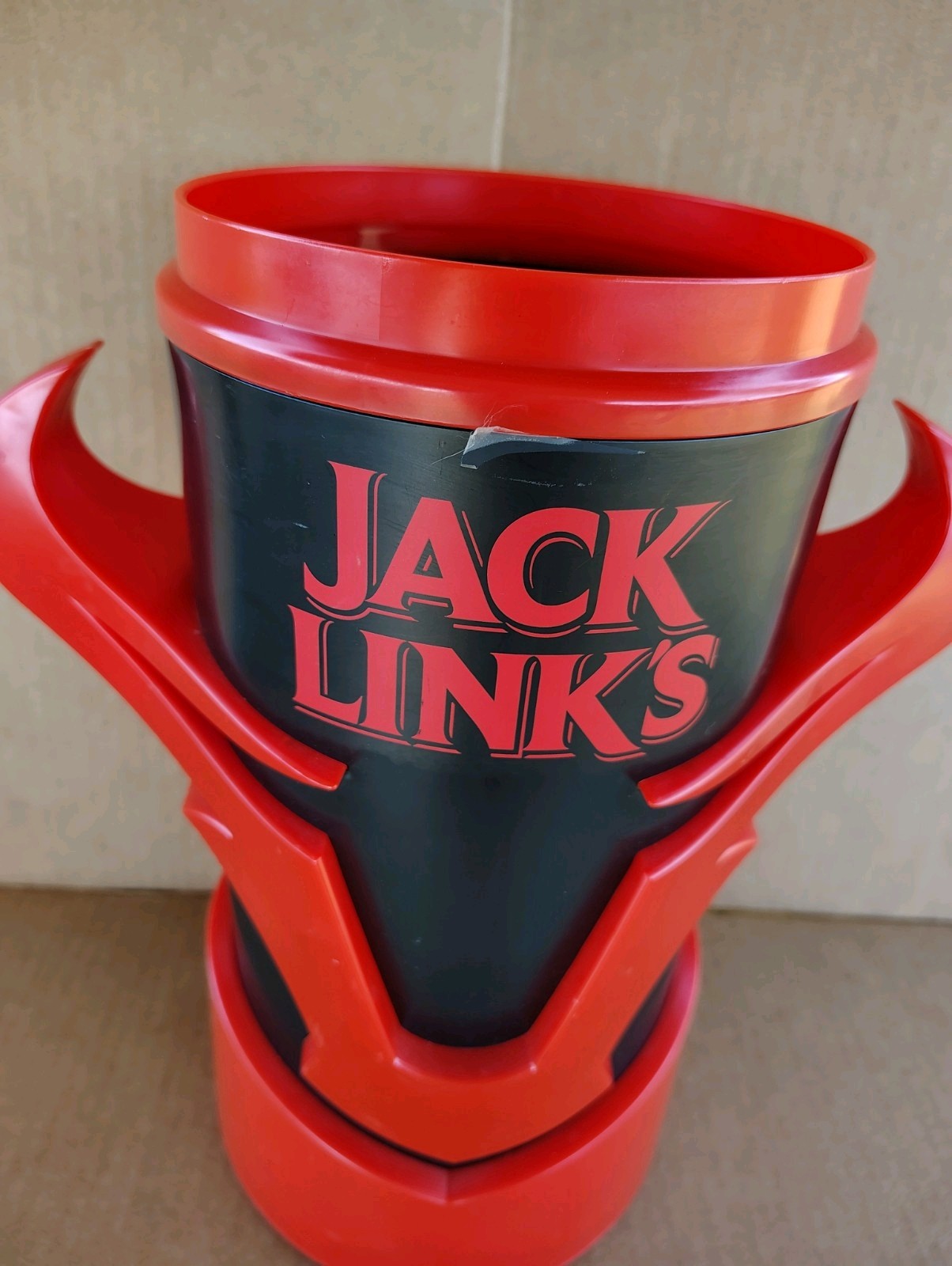 Jack Links Store Display Mug/Cup, Red And Black Bull Horns