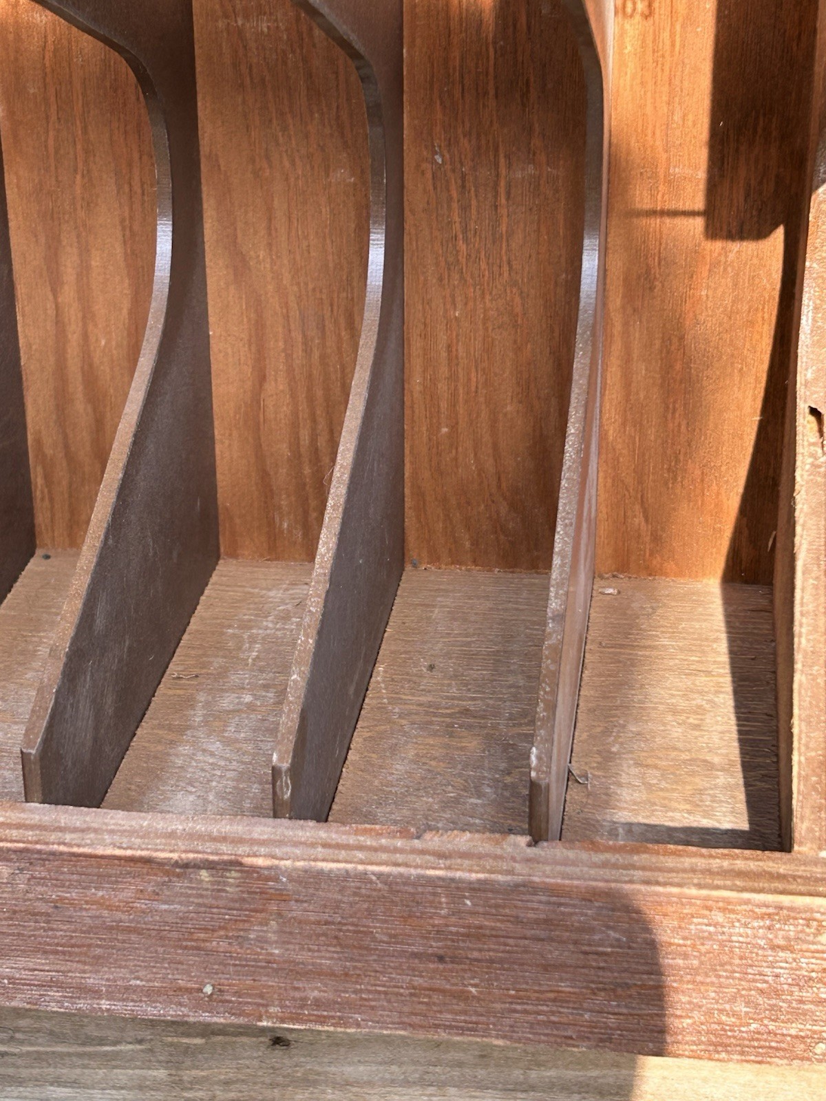 VTG EKCO Kitchen Knives Country Store Sales Display Rack Wood Hanging Countertop