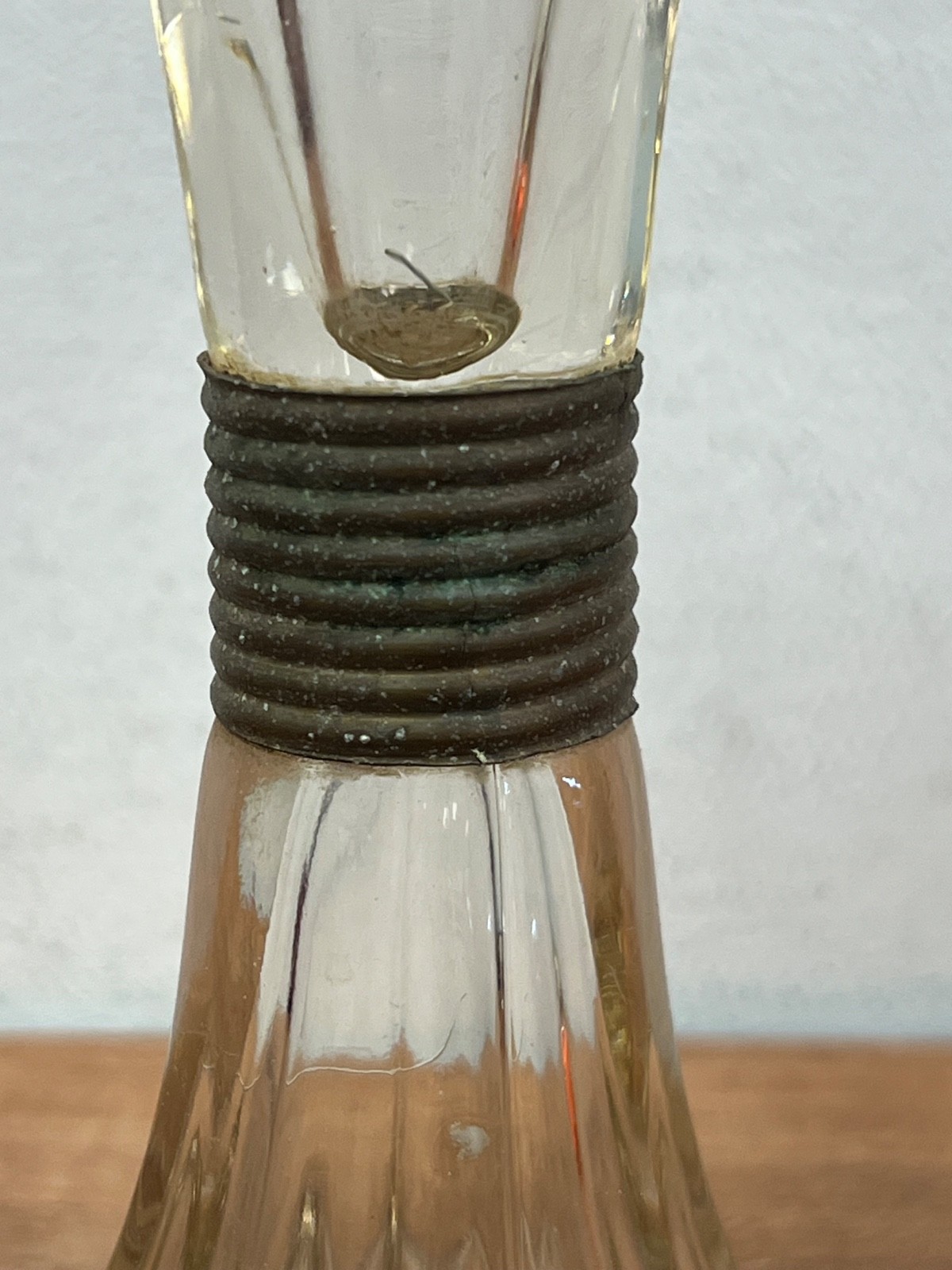 Clear Glass Drugstore Shelf Riser 8.5″ Antique/Vintage