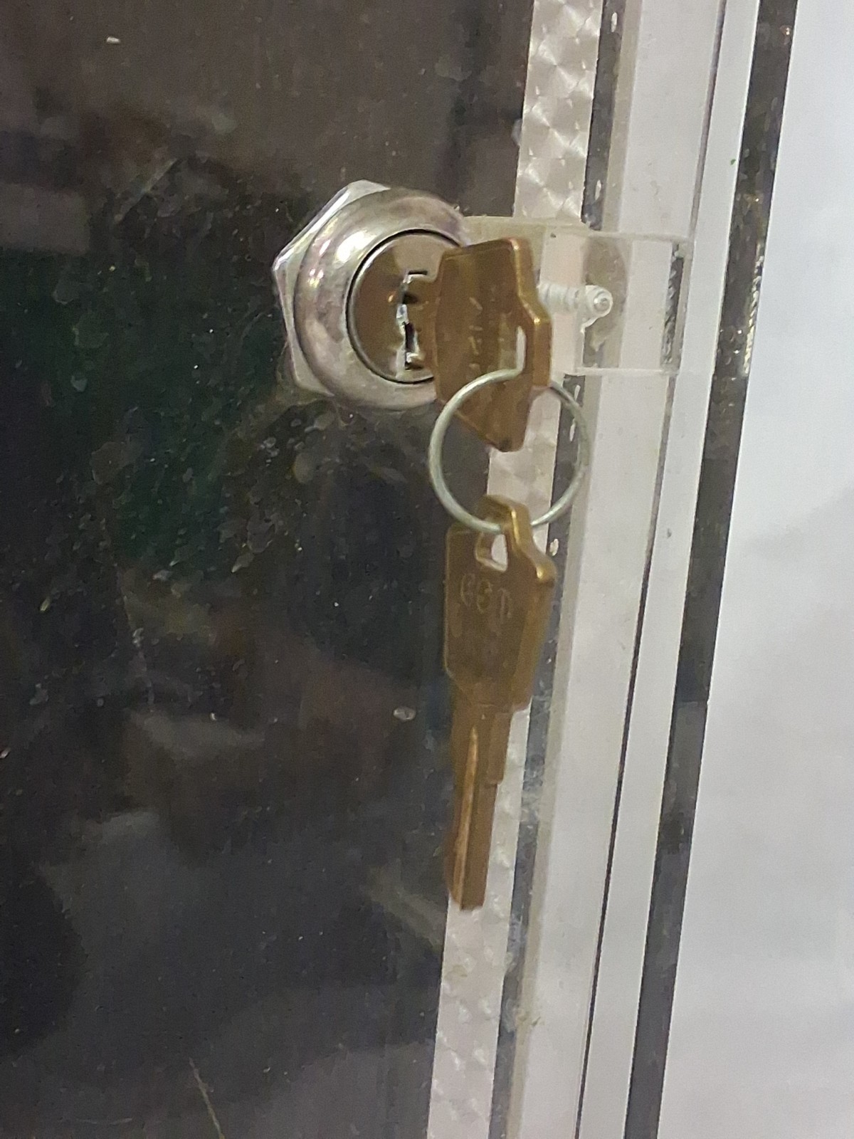 Vintage Colibri of London Locking Key Rotating Countertop Display Case *READ*