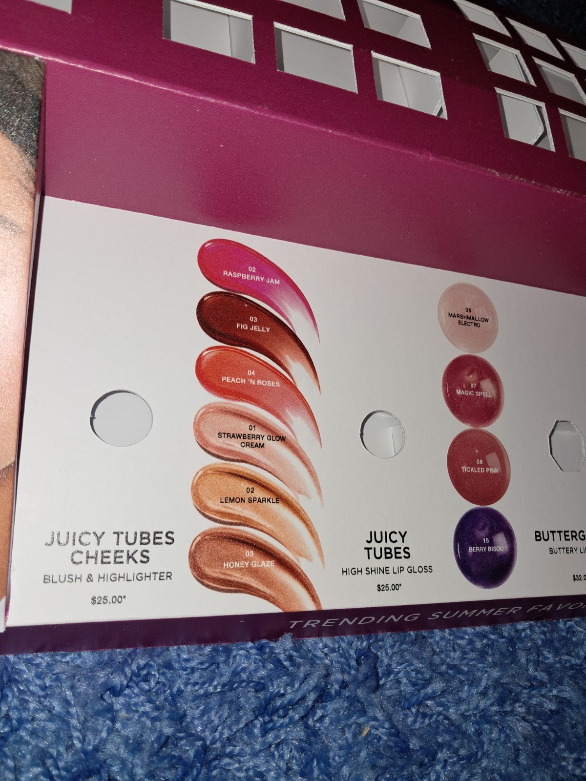 Olivia Rodrigo Makeup PROMO DISPLAY Ulta Beauty Juicy Tubes Lancome VERY RARE