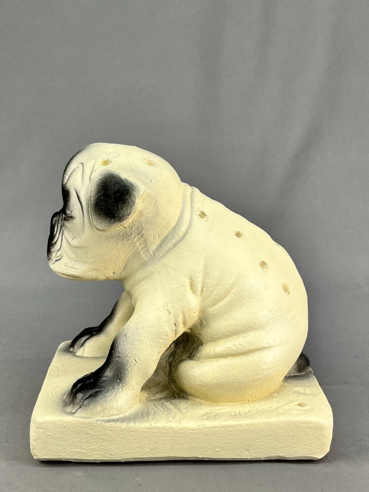 Vintage Morses Pure Pops Bulldog Chalkware 7″ Candy Store Countertop Display (A)