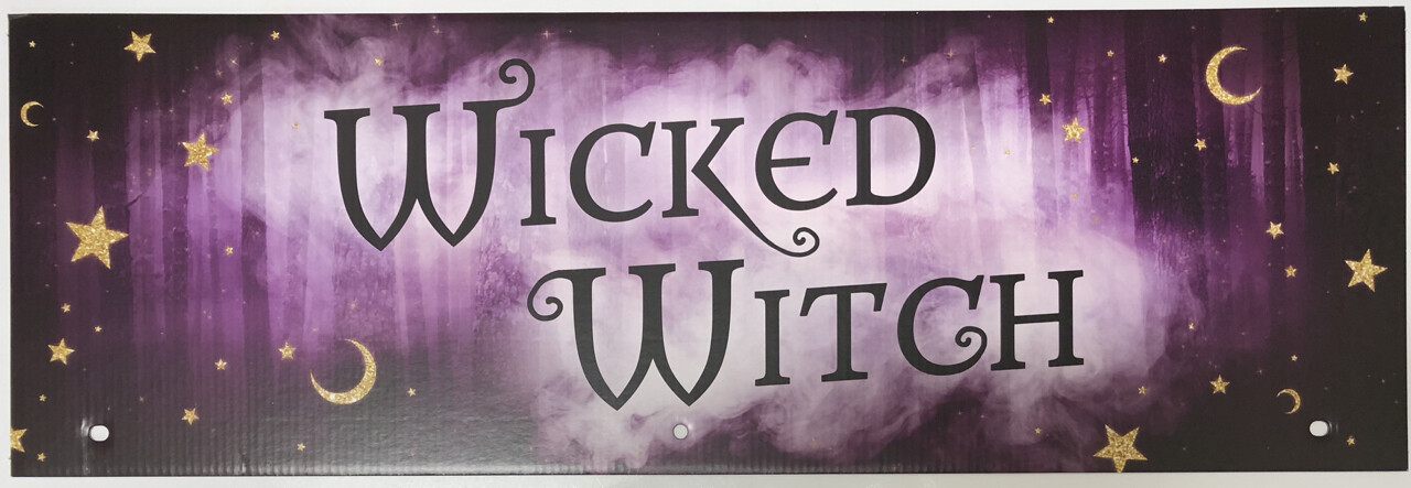 Spirit Halloween Store Exclusive Prop Sign / Display ~ Wicked Witch