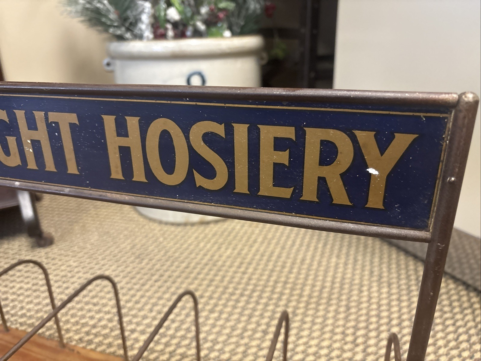 Antique General Store Counter Clothing Display Wovenright Hosiery Cleveland Ohio