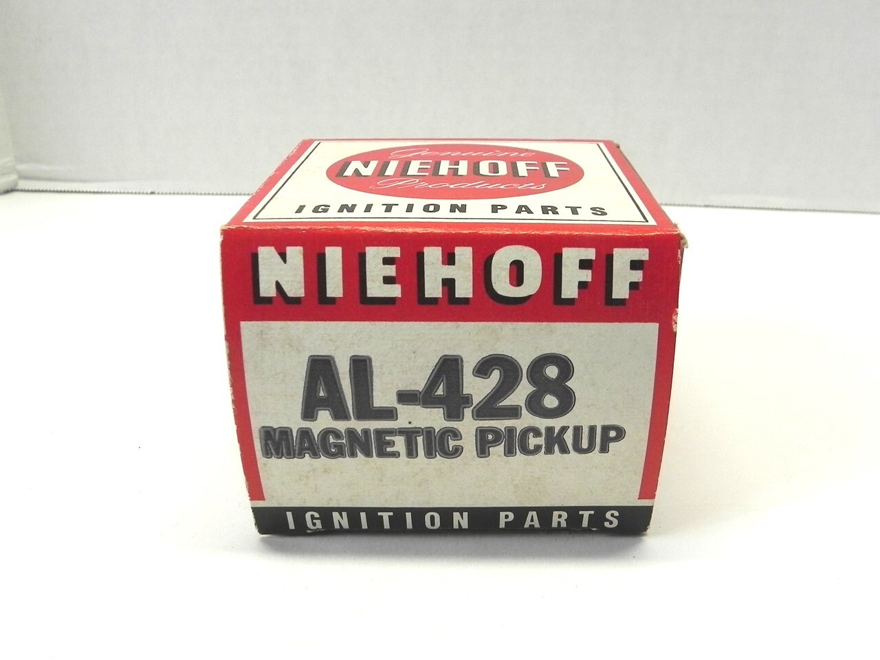 VINTAGE NIEHOFF IGNITION PARTS DISPLAY BOX *BOX ONLY #1130 3.50″x3.25″x2.75″ NEW