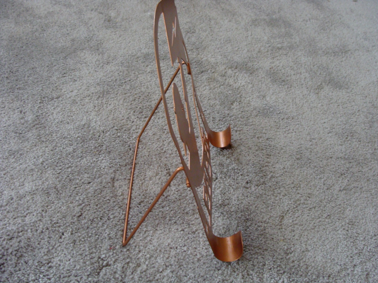 RARE Vintage Antique Metal Paperboy Newspaper Display Rack Store Counter Display