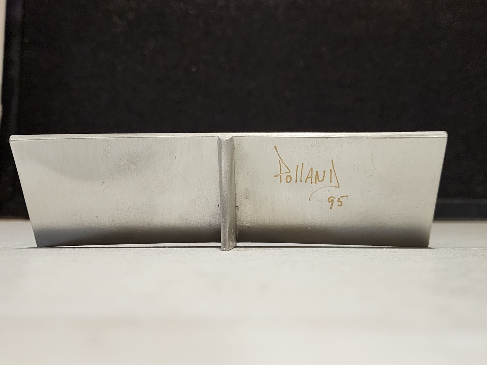 1995 Chilmark Pewter Store Sign Placard Store Display Plate POLLAND SIGNED