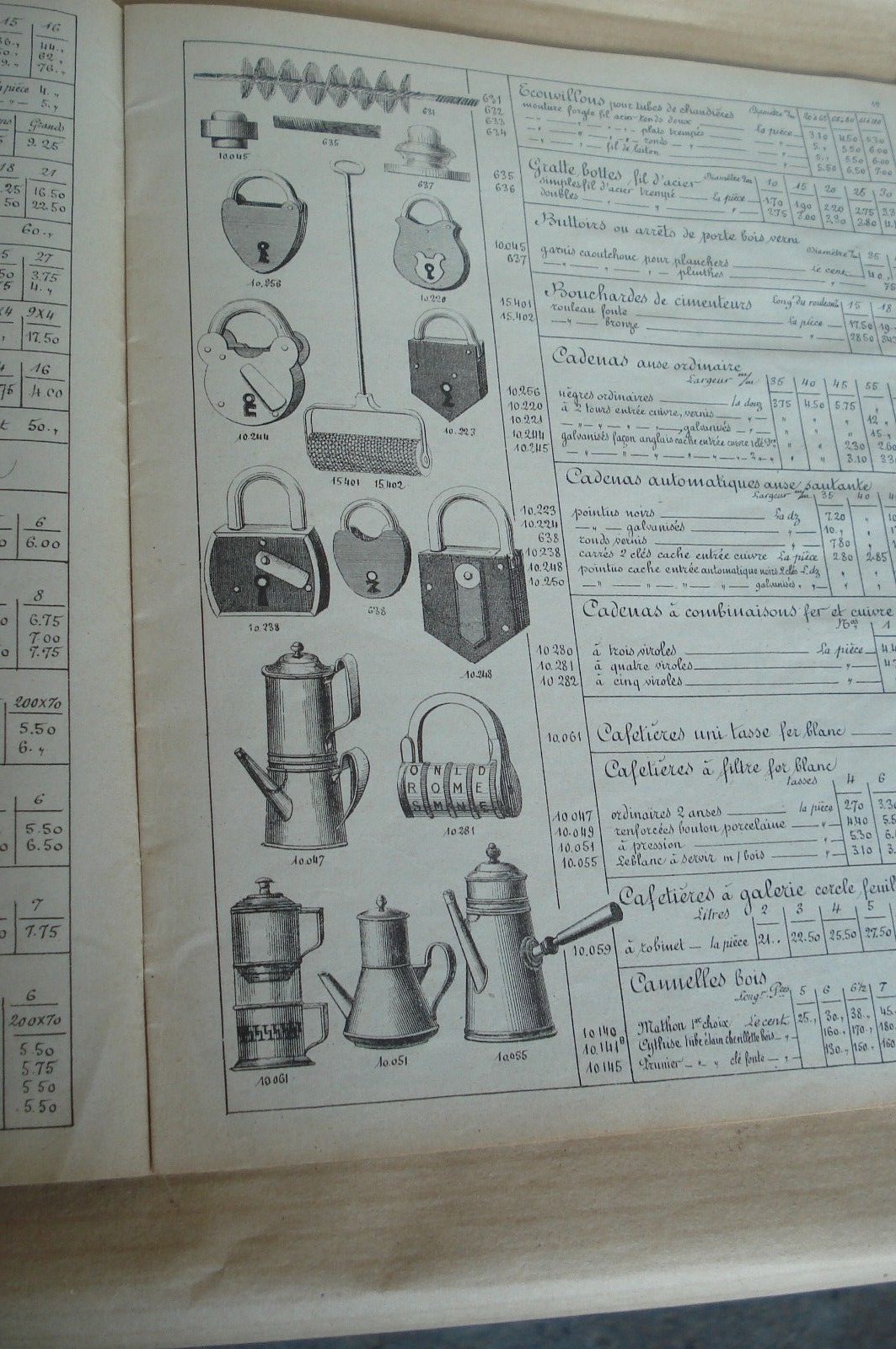 1923 CATALOG CHINCAGLIERIE E.CASSET & FILS PARIS TOOLS WROUGHT IRON TOOLS