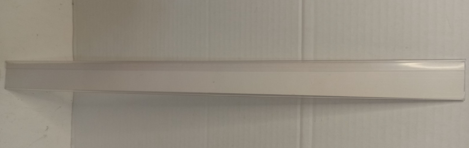 Generic Advertising Shelf Banner Display 24 by 1 1/2 in Clear Plastic Sleeve