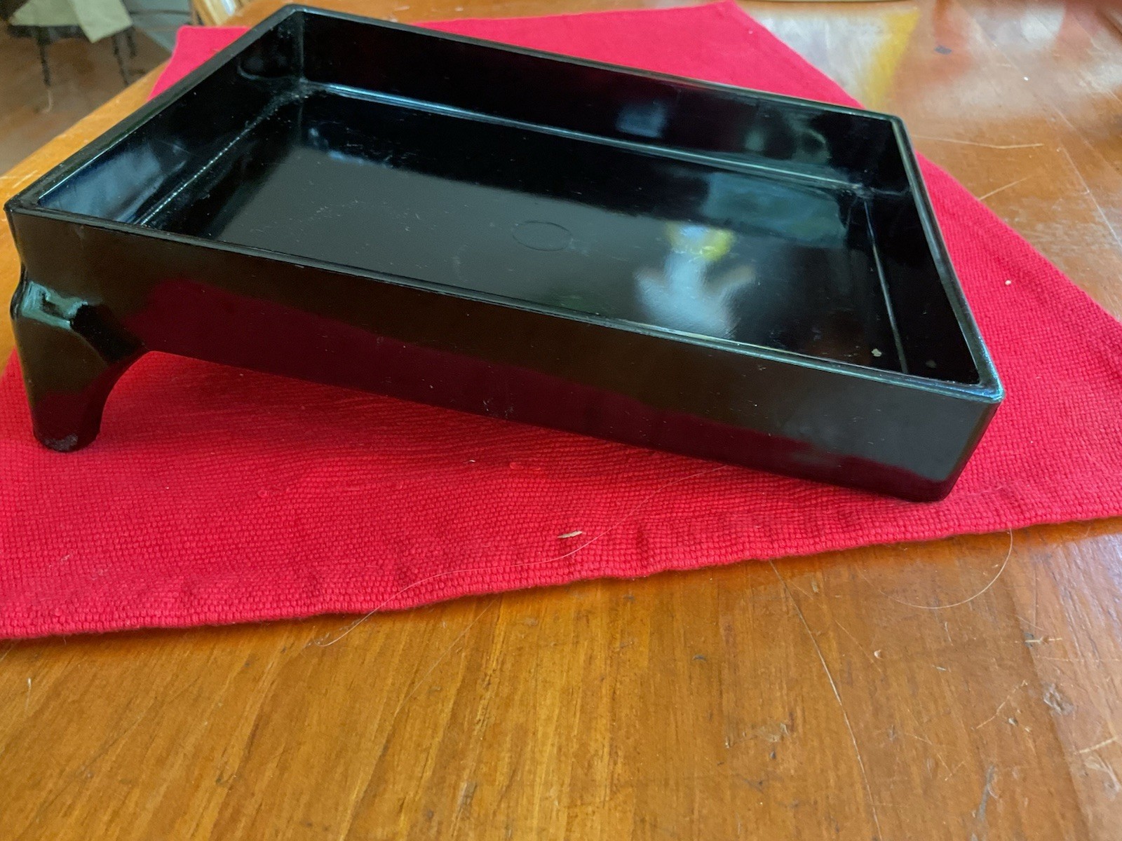 VTG CLARKS TEABERRY GUM Black Glass Advertising Store Countertop Display