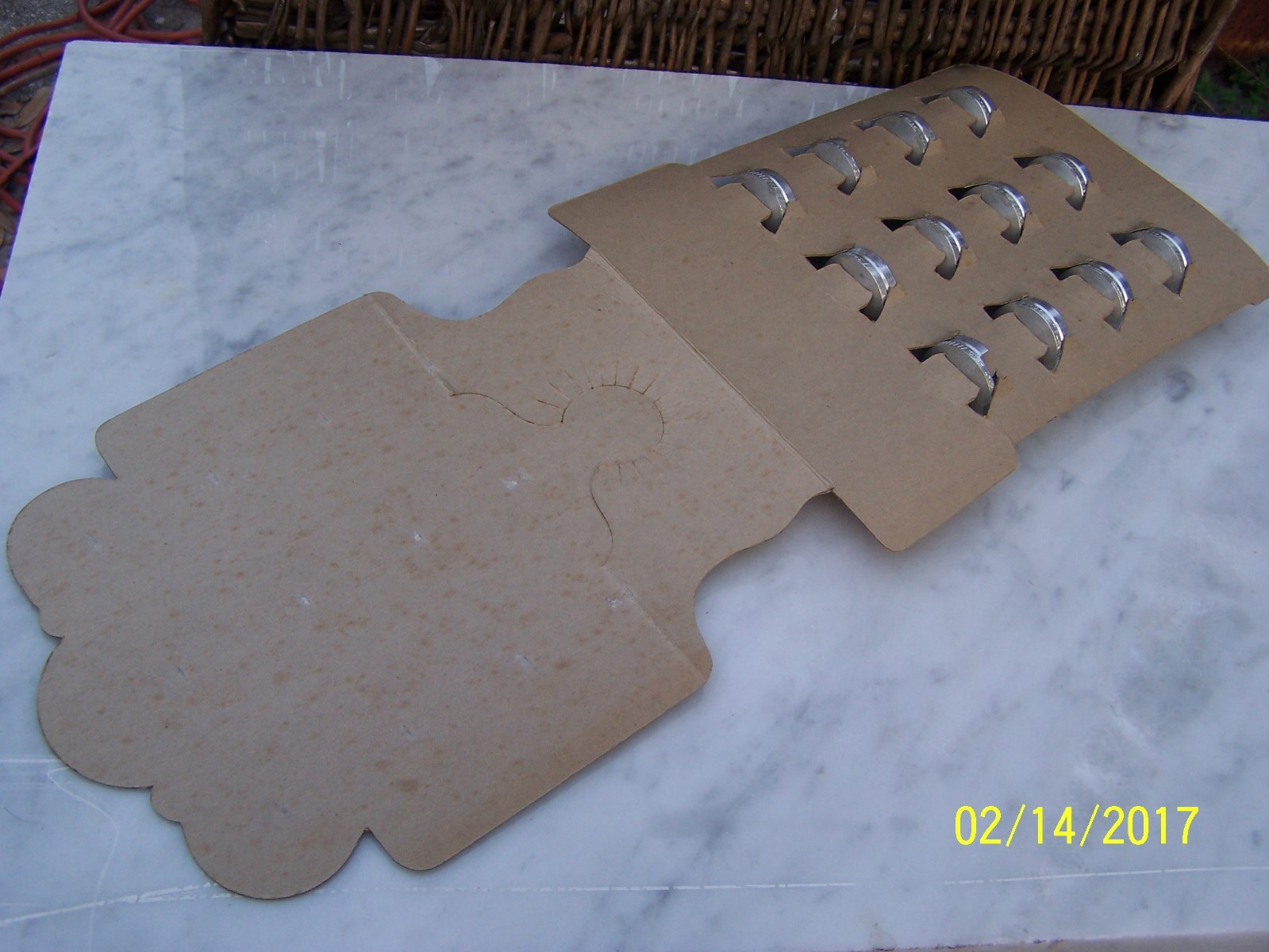 Vintage Slip-Seal Aluminum Screw Down Advertising Store Sign Display U.S.A.