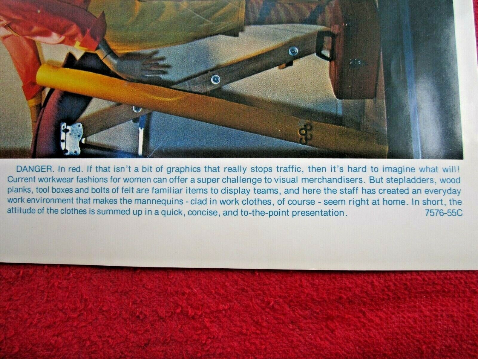 1976 I. MAGNIN SF CAL STORE WINDOW DISPLAY WOMENS WORKWEAR PHOTOGRAPH PRINT #334