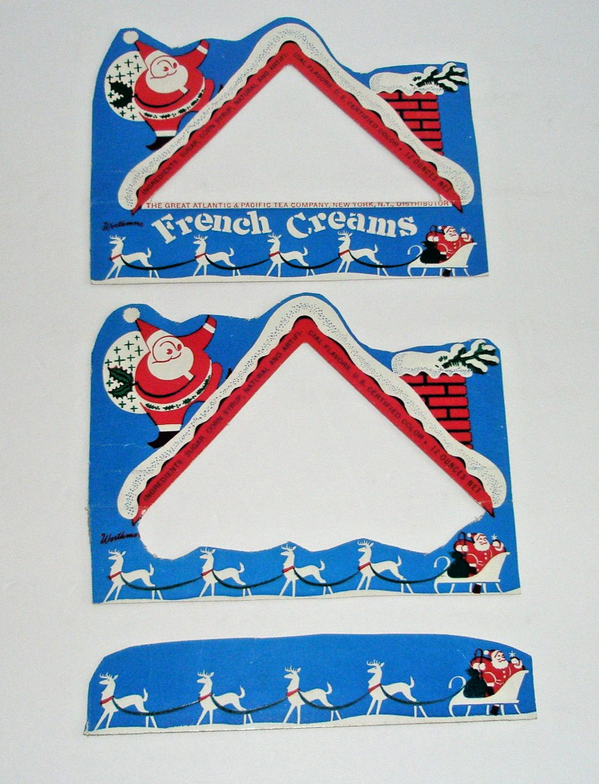Worthmore French Creams Candy Advertising Store Display Partial Vintage