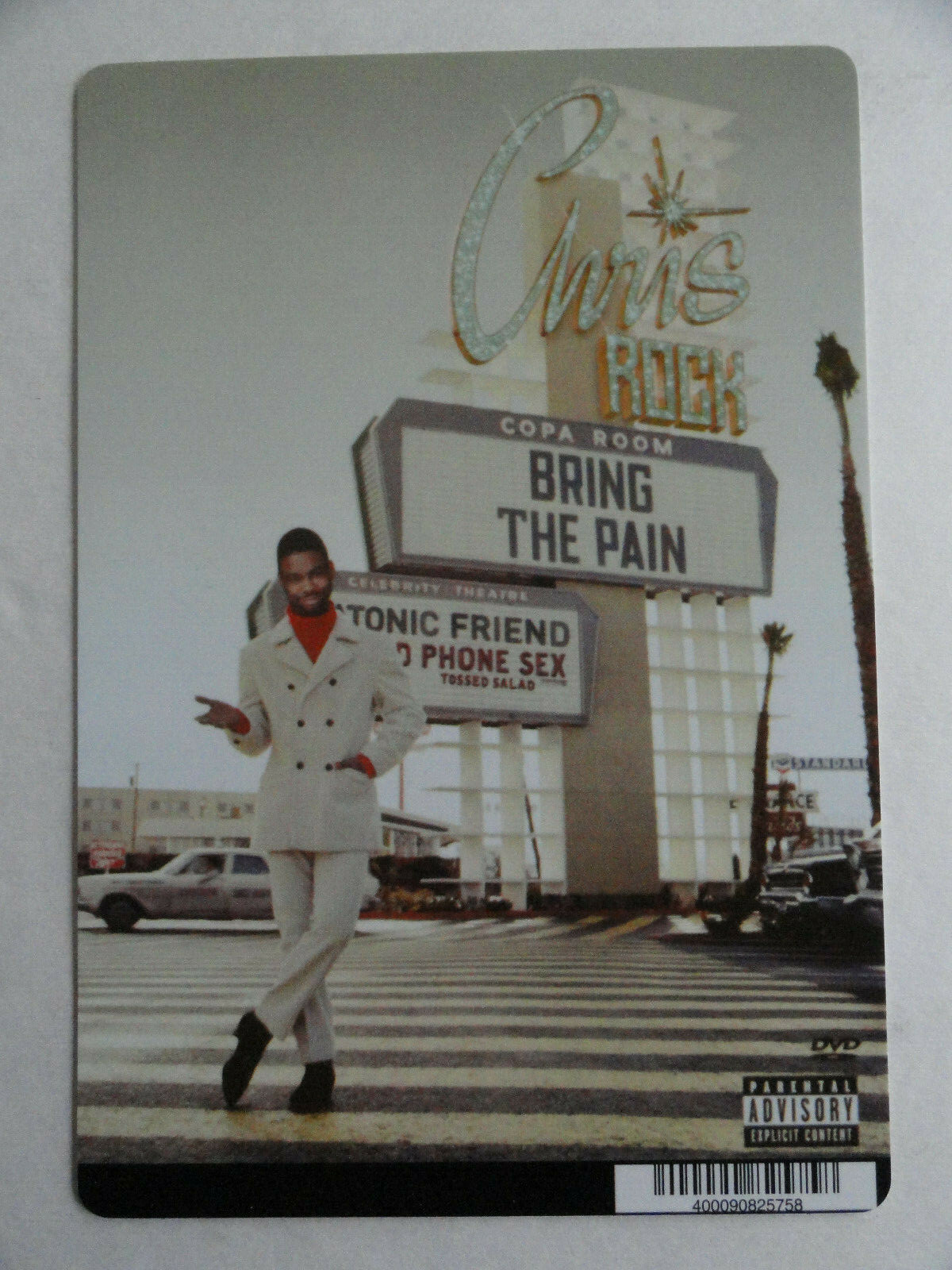 CHRIS ROCK: BRING THE PAIN – BLOCKBUSTER VIDEO BACKER CARD 5″X8″