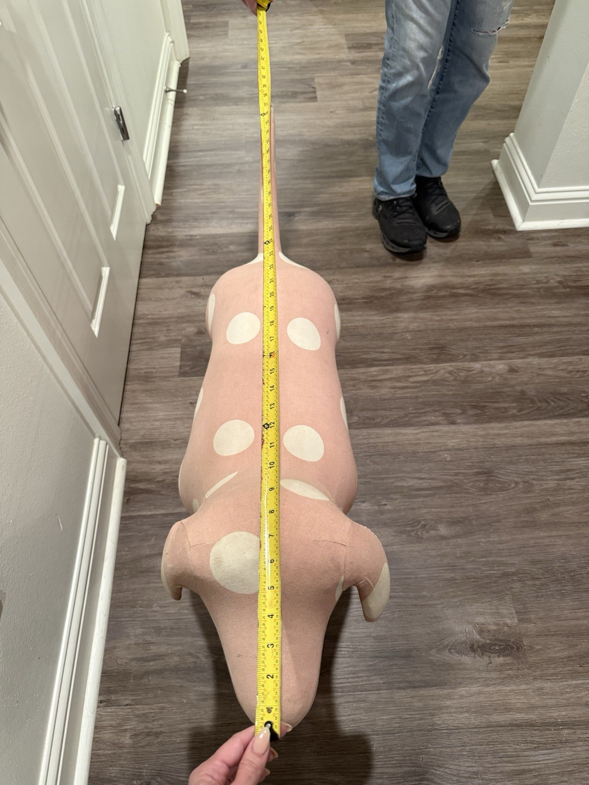 Victoria’s Secret Pink Store Display Dog Vintage RARE XL – Pink/white Polka Dot