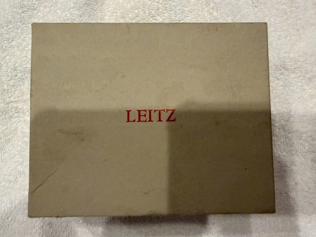 VINTAGE LEITZ WETZLAR GERMANY LEICA CAMERA LENS ACCESSORY BOX ONLY EMPTY
