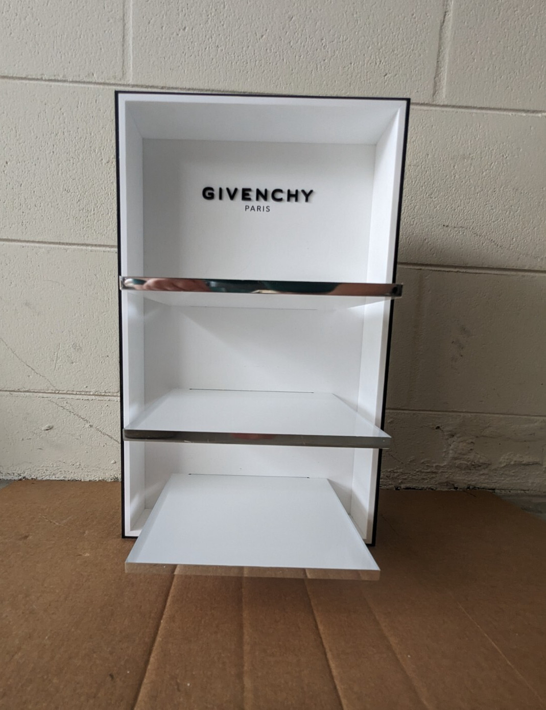 Givenchy Paris Acrylic Countertop Display Tabletop Shelf Display Case