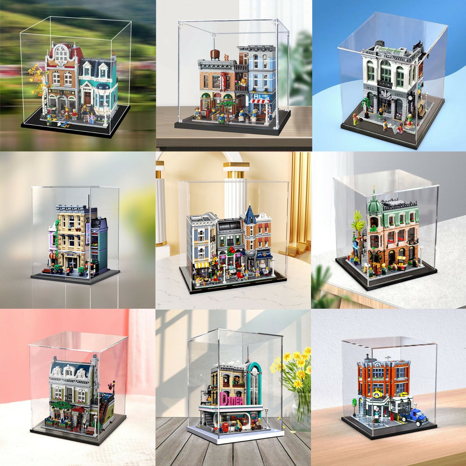 LEGO Display case10260/10264/10278/10297/10246/10251/10270/10232 US Shipping NEW
